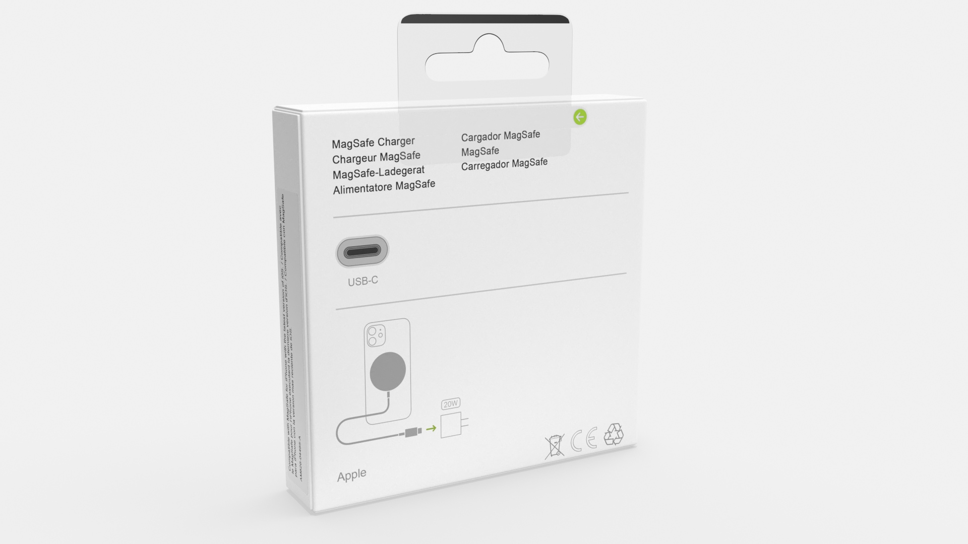 3D Apple MagSafe Charger Packaging