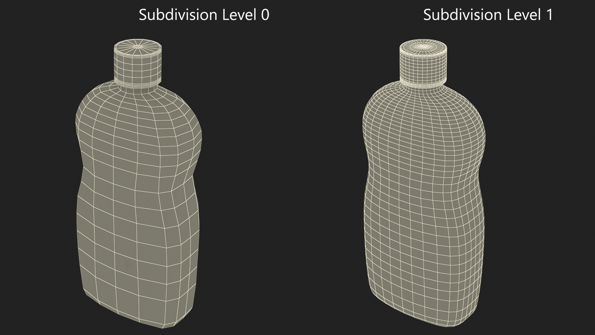 3D Johnsons Oil Bottle Purple