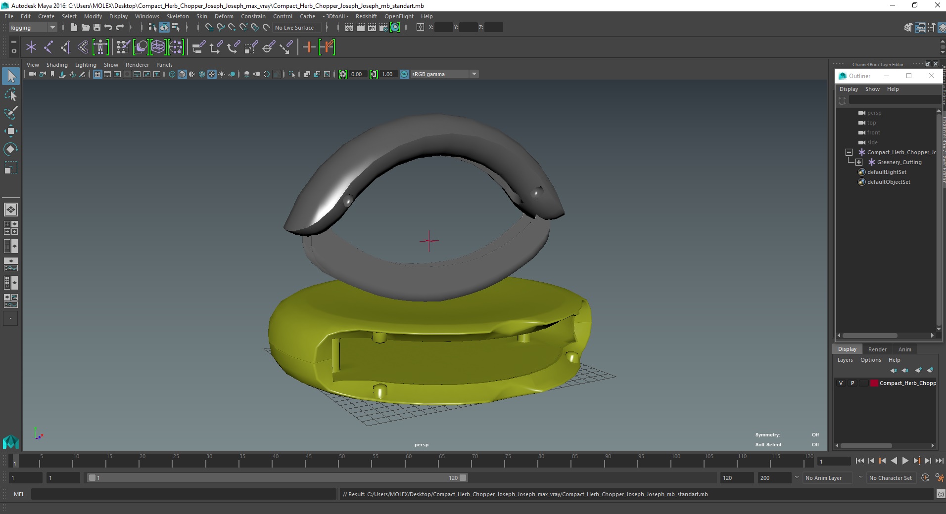 Compact Herb Chopper Joseph Joseph 3D model