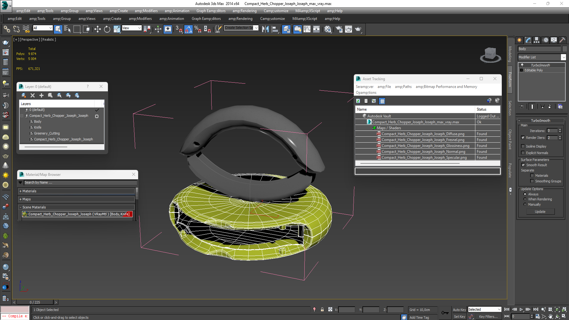 Compact Herb Chopper Joseph Joseph 3D model