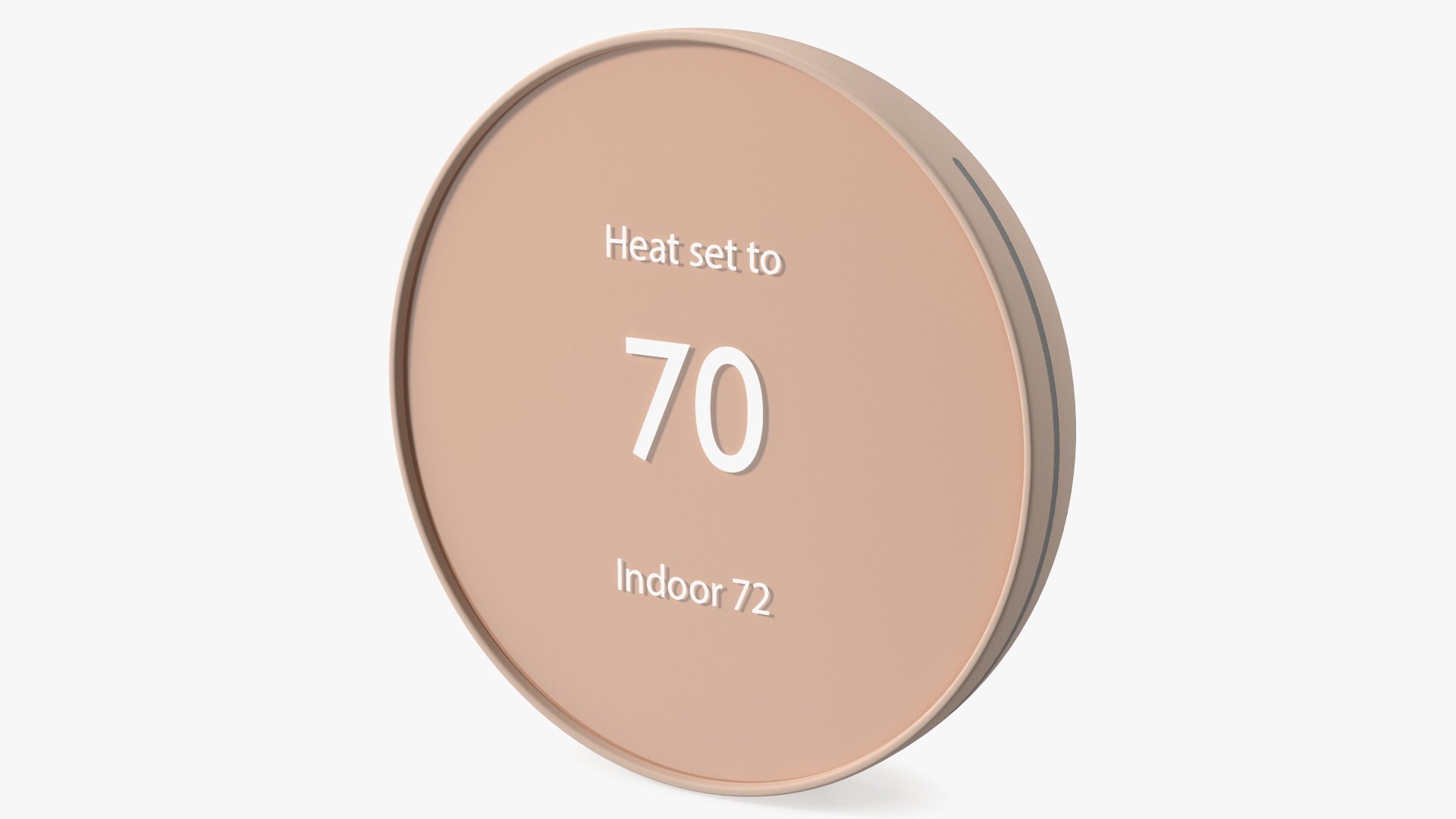 Smart Thermostat Beige 3D