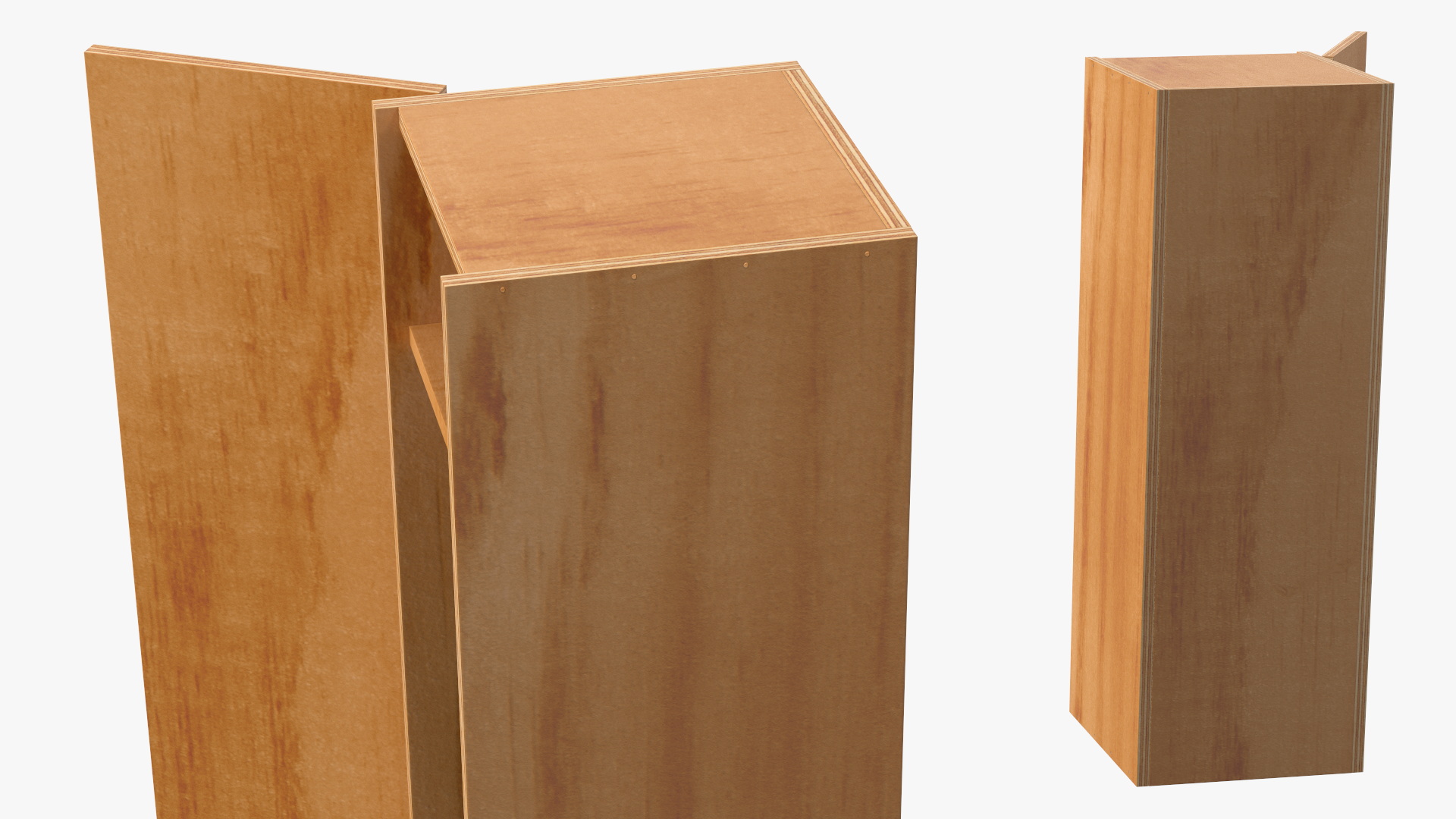 3D Luxurious Champagne in Wooden Box model