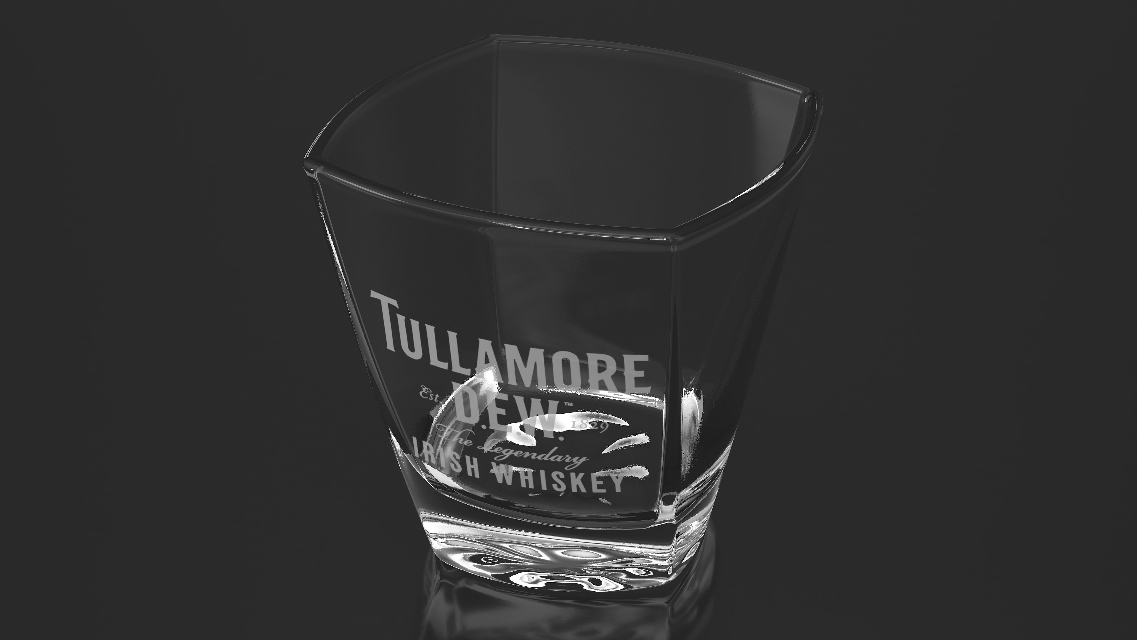 3D model Tullamore Dew Rocks Glass