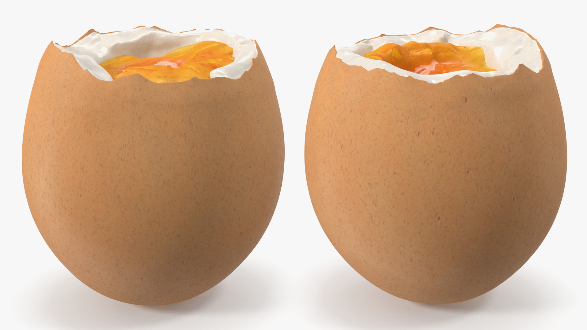 3D model Soft Boiled Egg Open