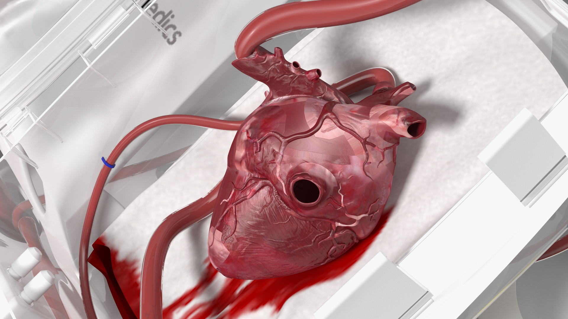 3D model Transmedics Organ Care System with Heart