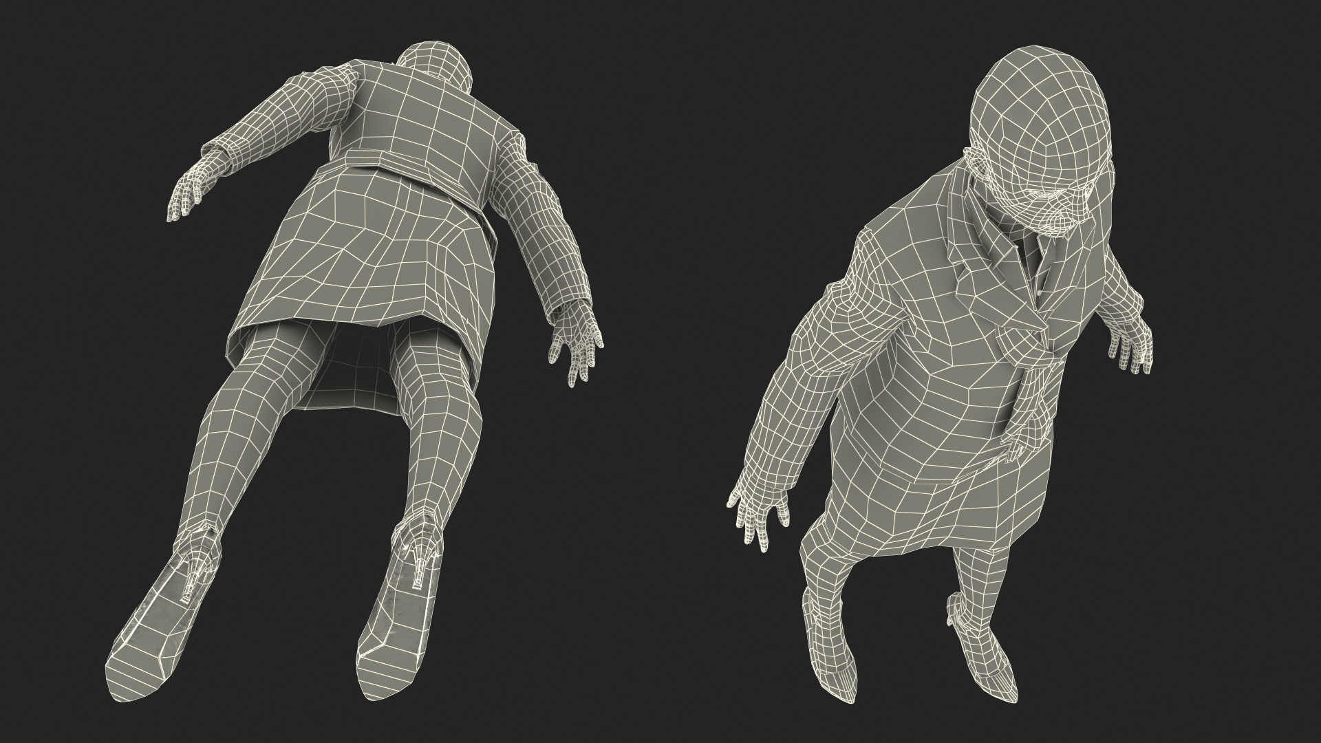 3D Professional Businesswoman Rigged model