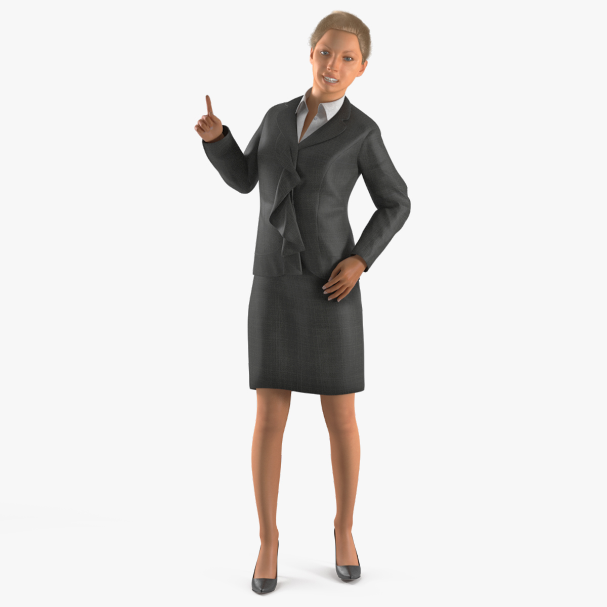 3D Professional Businesswoman Rigged model