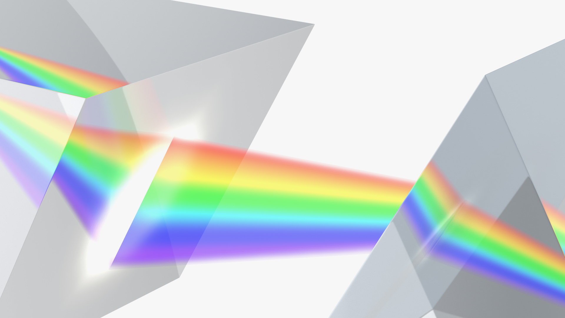 Inverted Prisms Light Spectrum Recombination 3D model