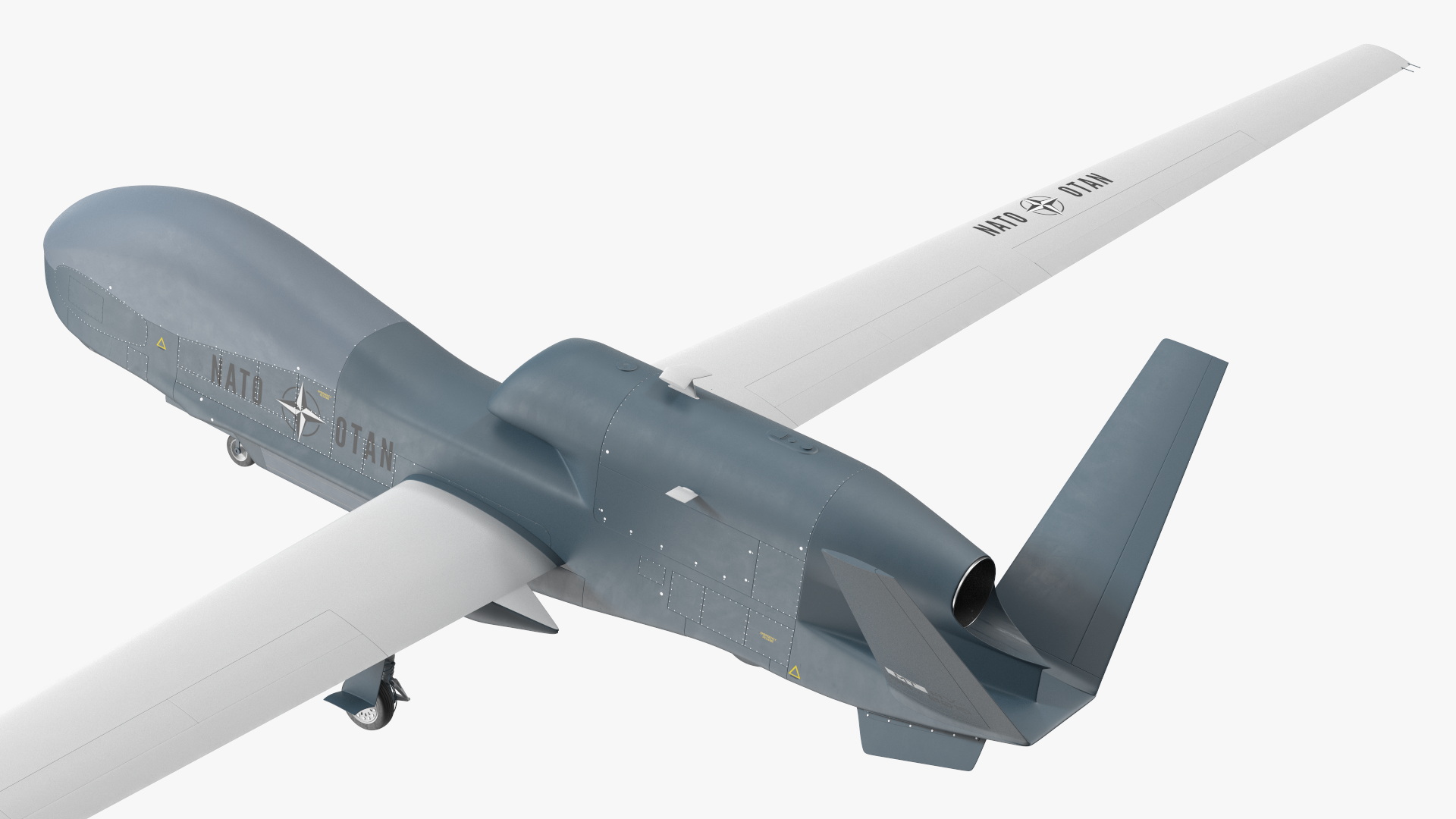 RQ-4D Phoenix Global Hawk Drone Rigged for Cinema 4D 3D
