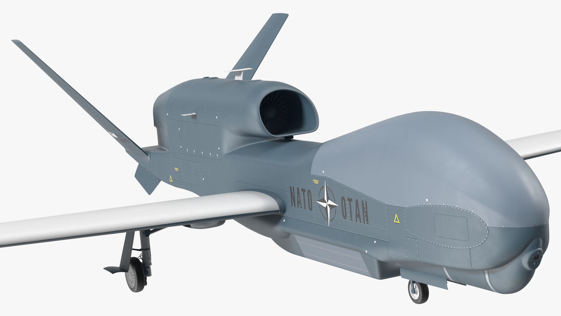 RQ-4D Phoenix Global Hawk Drone Rigged for Cinema 4D 3D