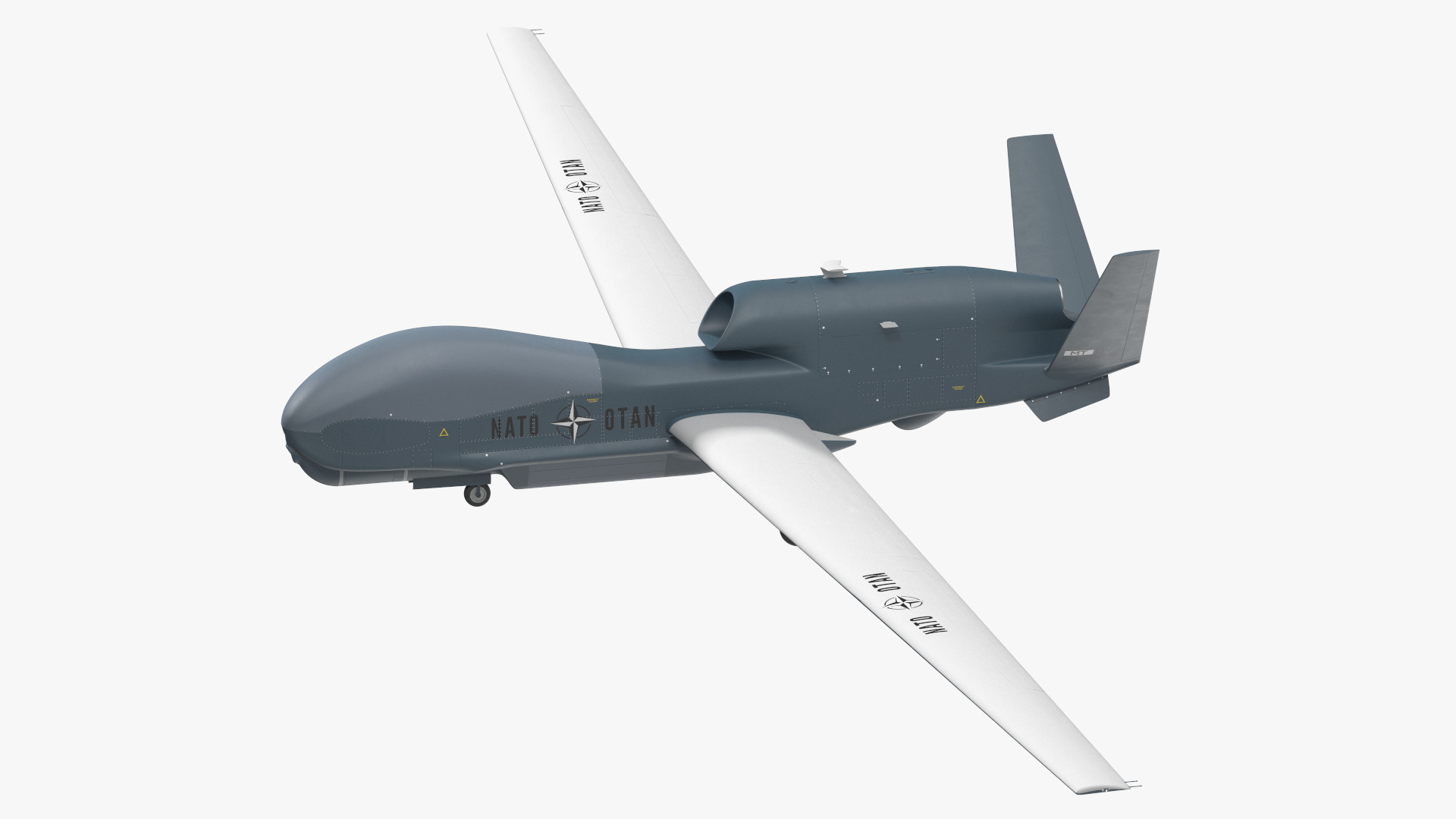 RQ-4D Phoenix Global Hawk Drone Rigged for Cinema 4D 3D