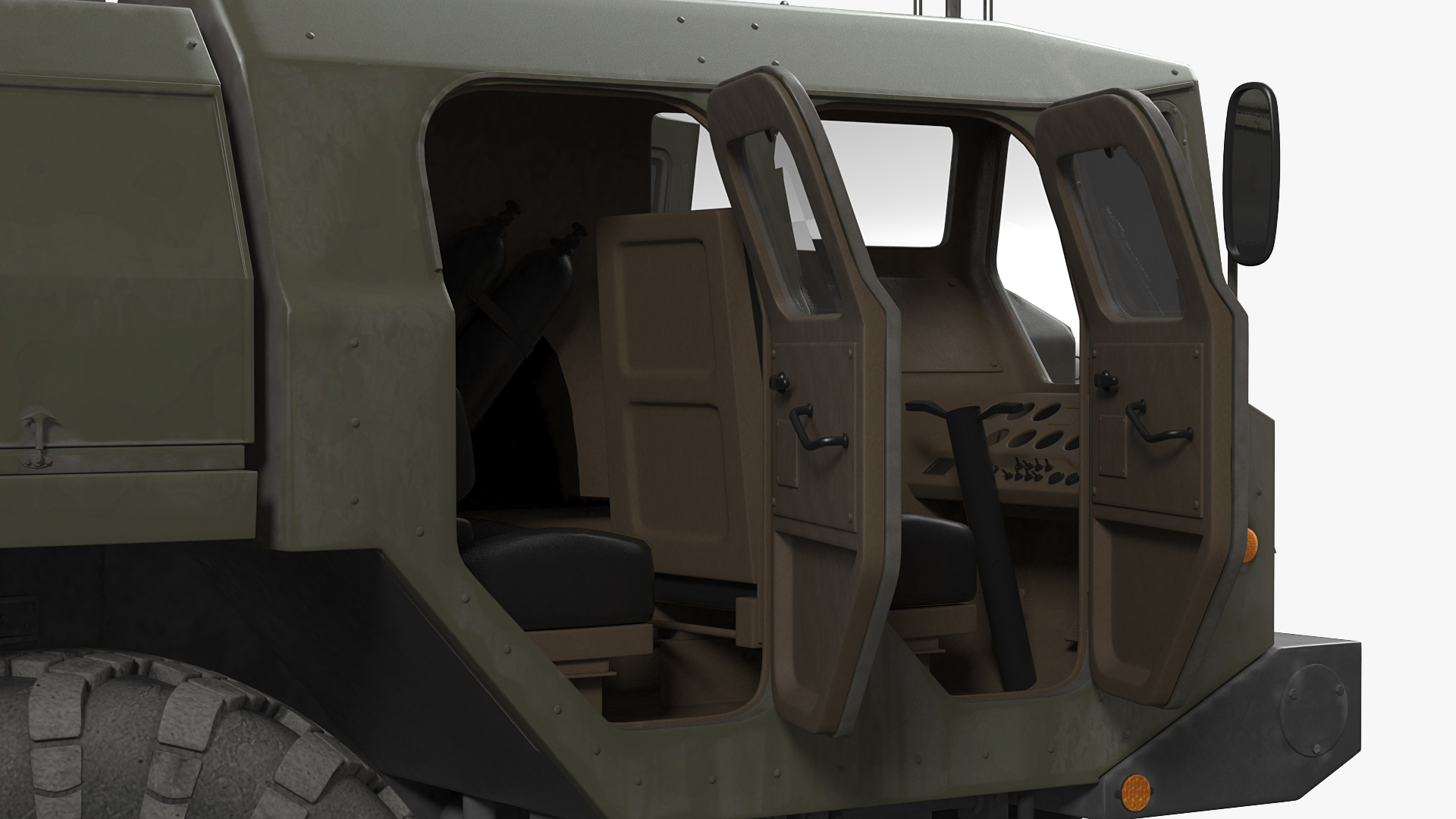 MAZ 7310 Transport Vehicle with Crane Rigged 3D model