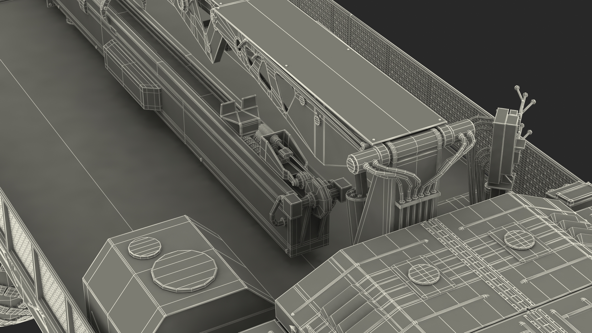 MAZ 7310 Transport Vehicle with Crane Rigged 3D model