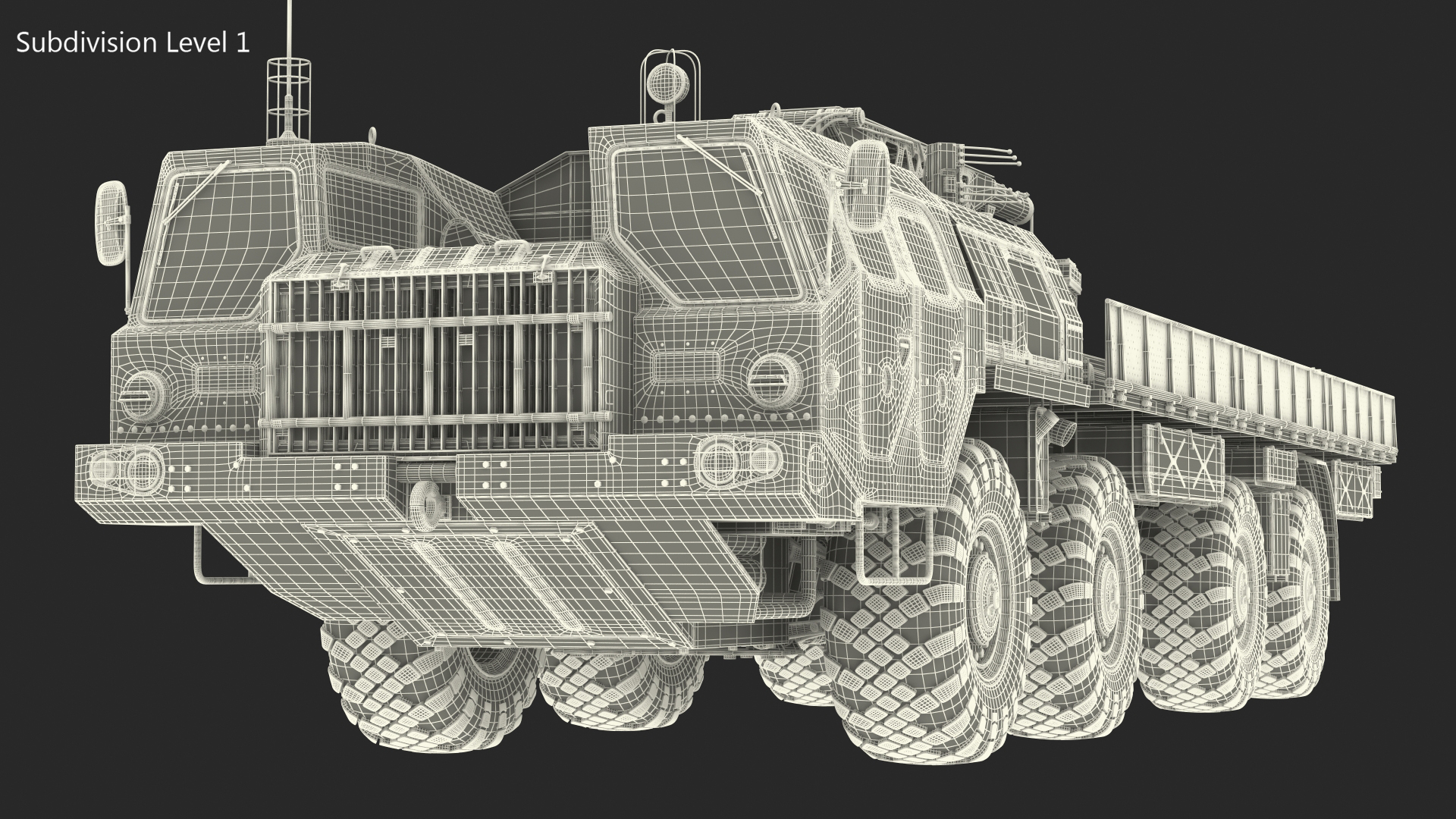 MAZ 7310 Transport Vehicle with Crane Rigged 3D model