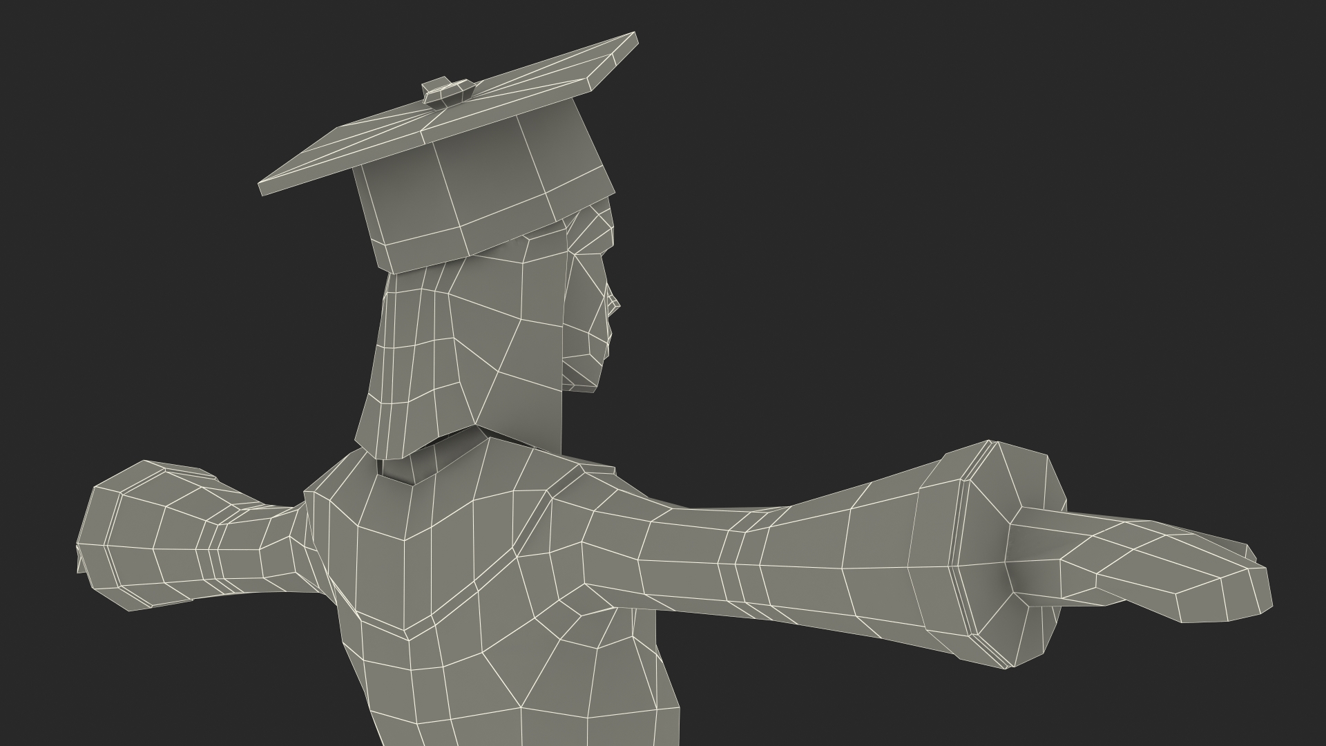 Student Low Poly Rigged for Maya 3D