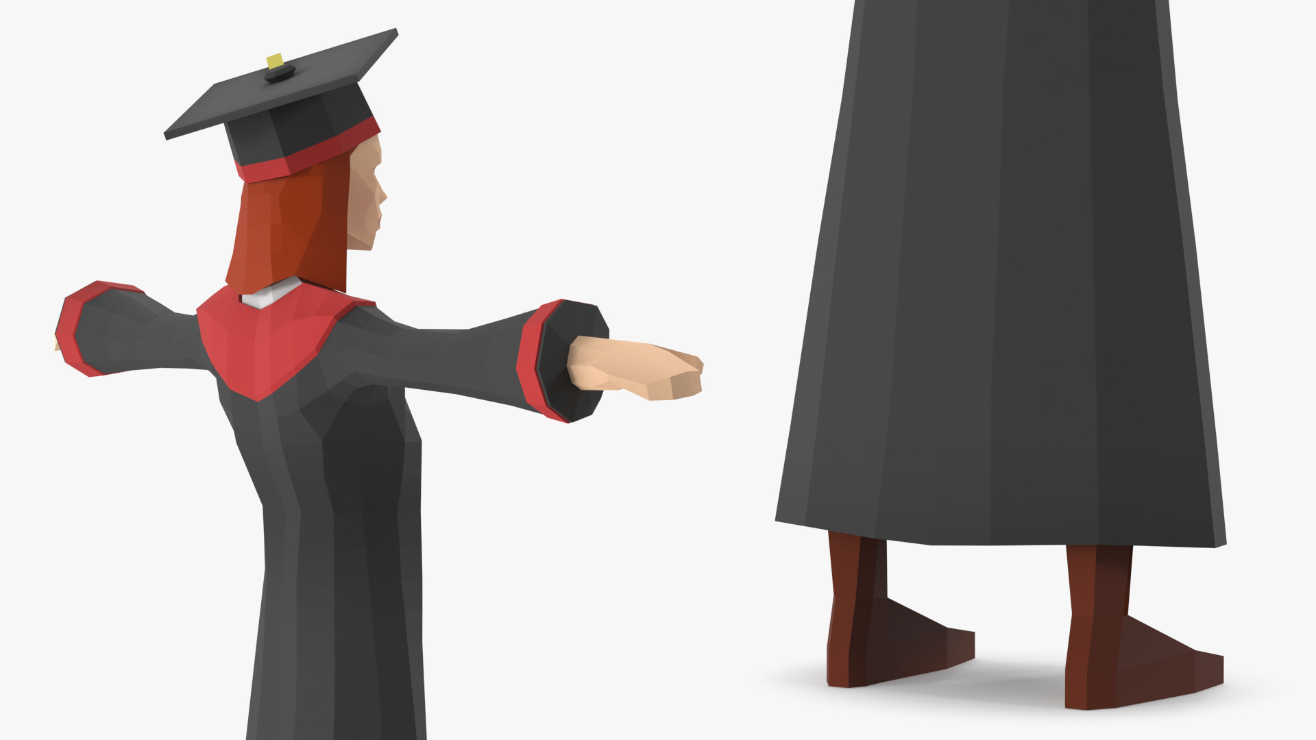 Student Low Poly Rigged for Maya 3D