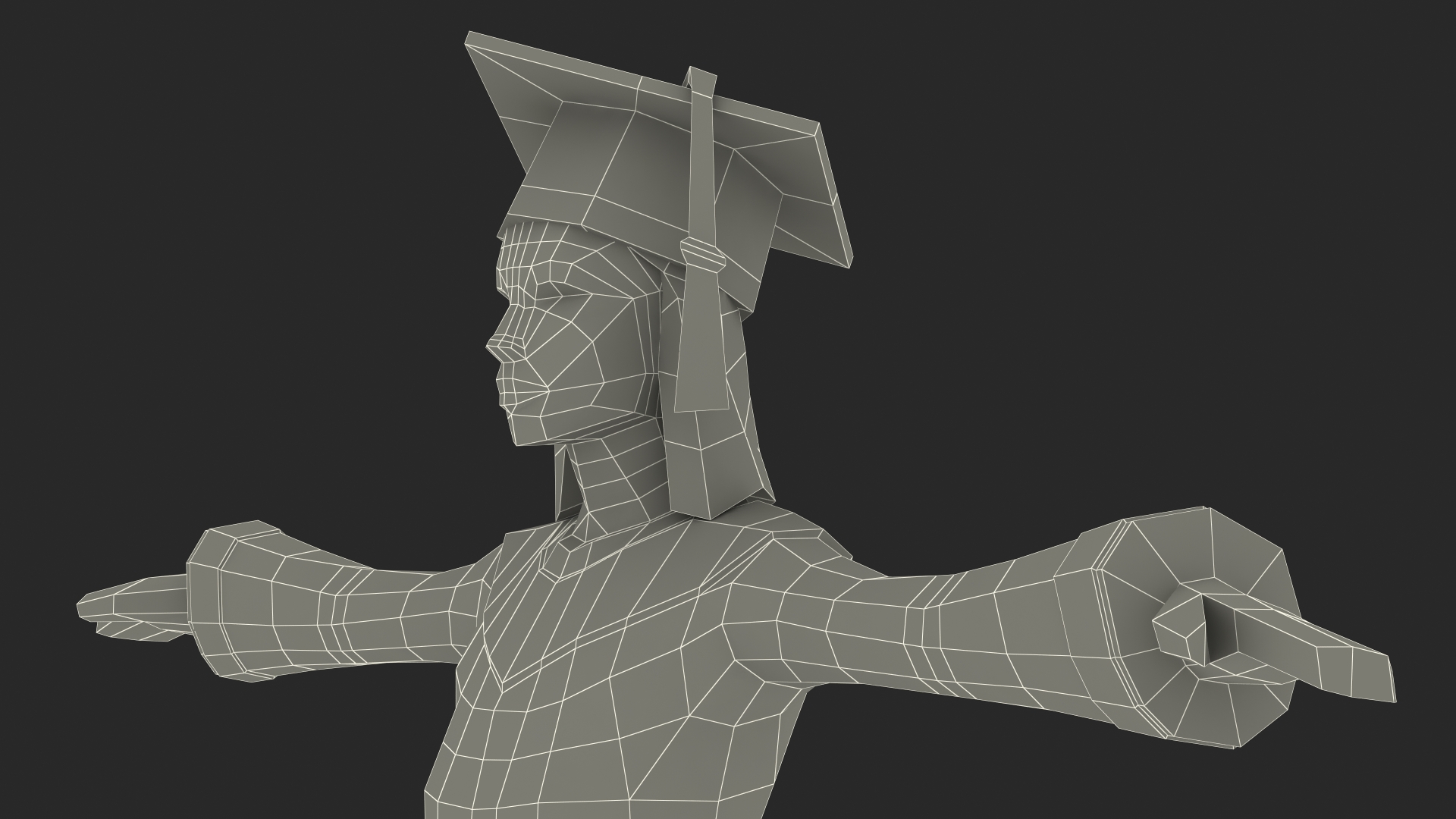 Student Low Poly Rigged for Maya 3D