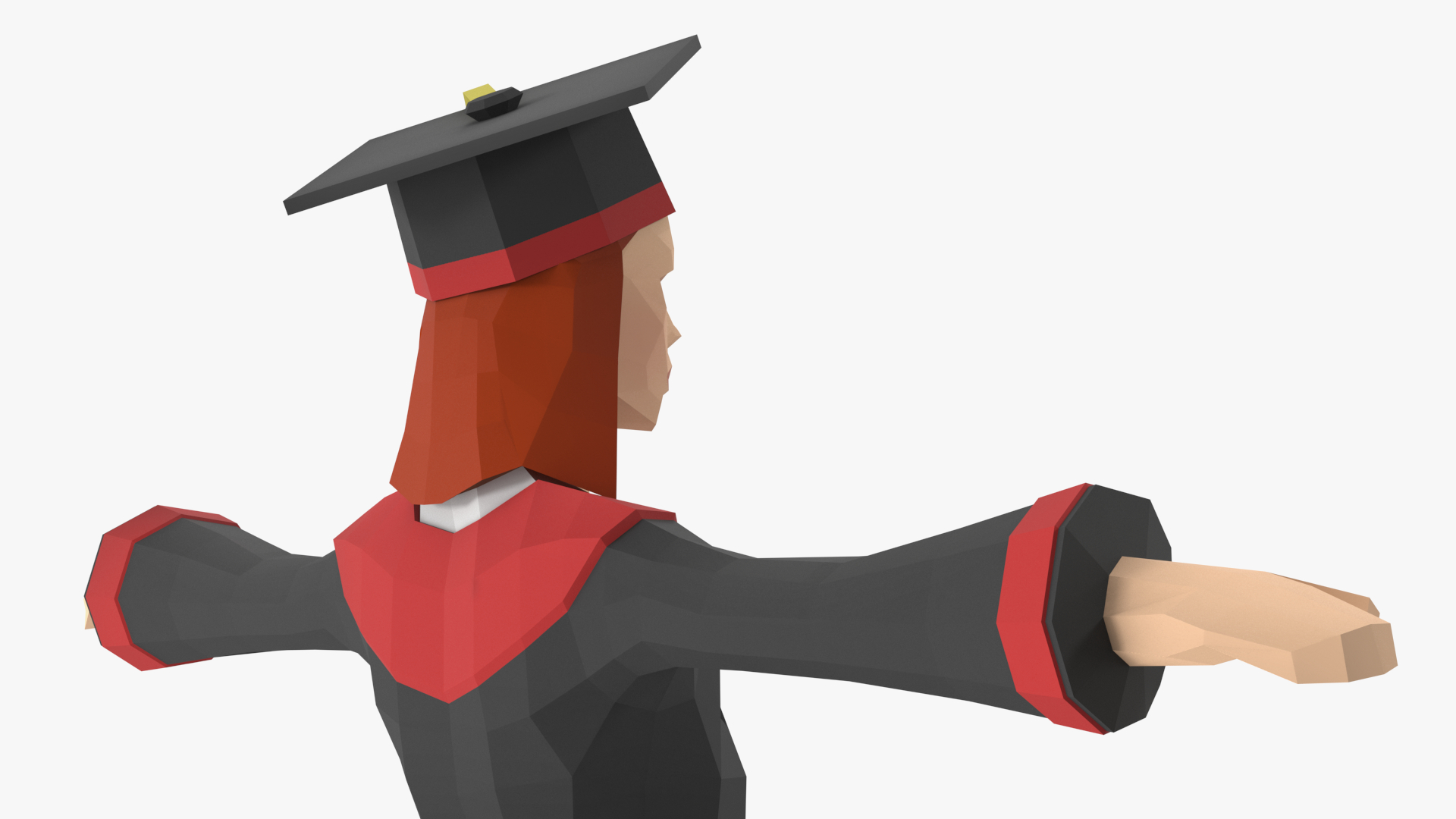 Student Low Poly Rigged for Maya 3D