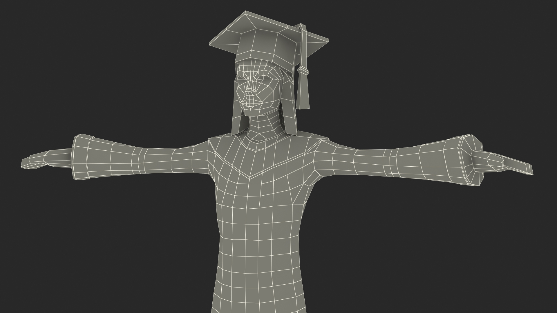 Student Low Poly Rigged for Maya 3D