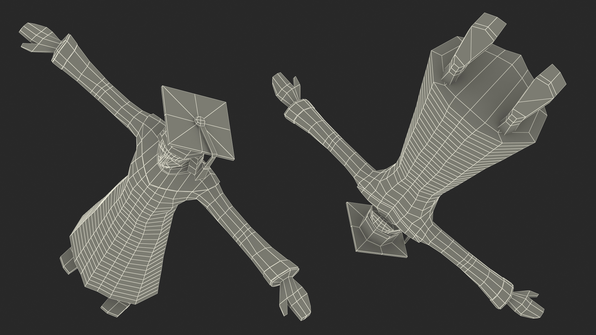 Student Low Poly Rigged for Maya 3D