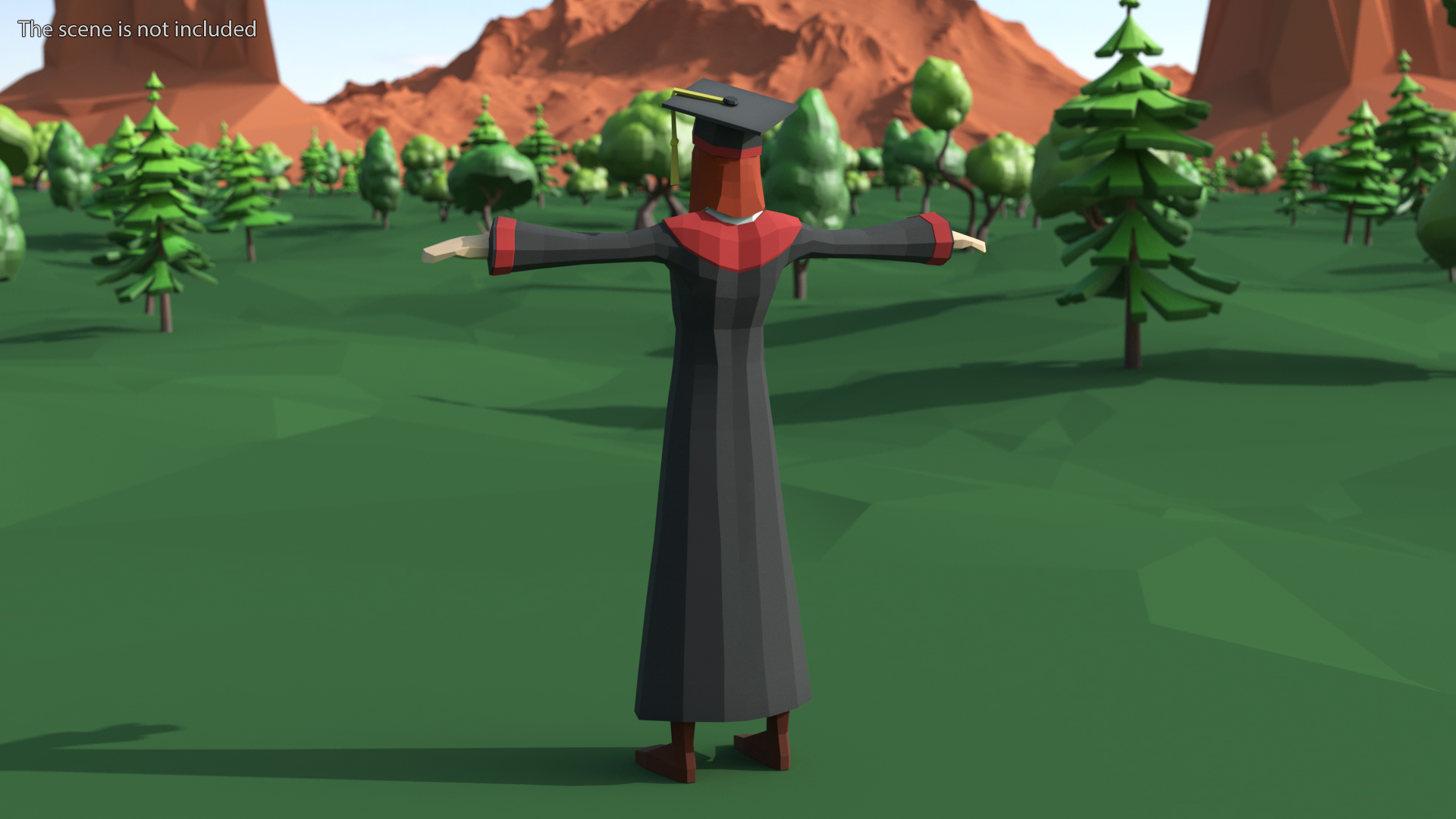 Student Low Poly Rigged for Maya 3D