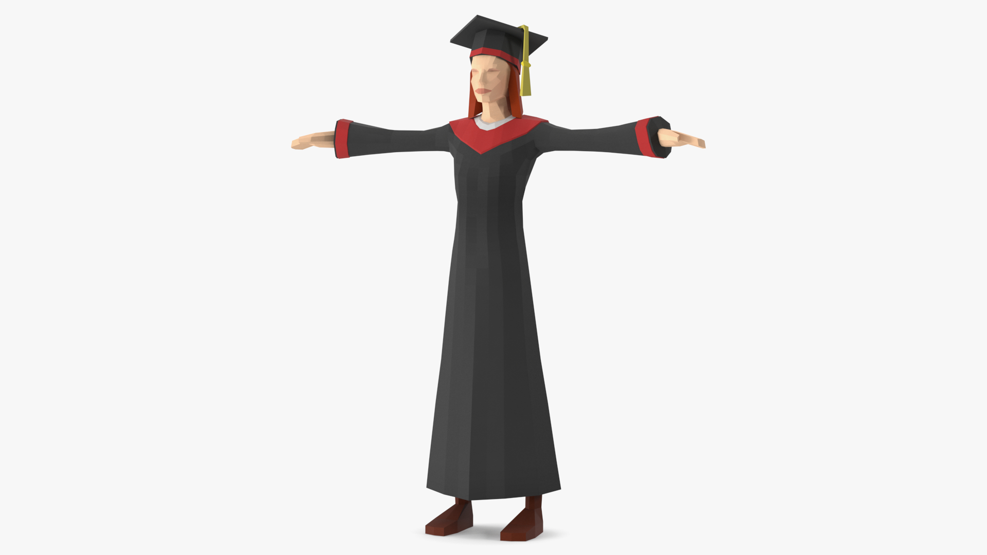 Student Low Poly Rigged for Maya 3D