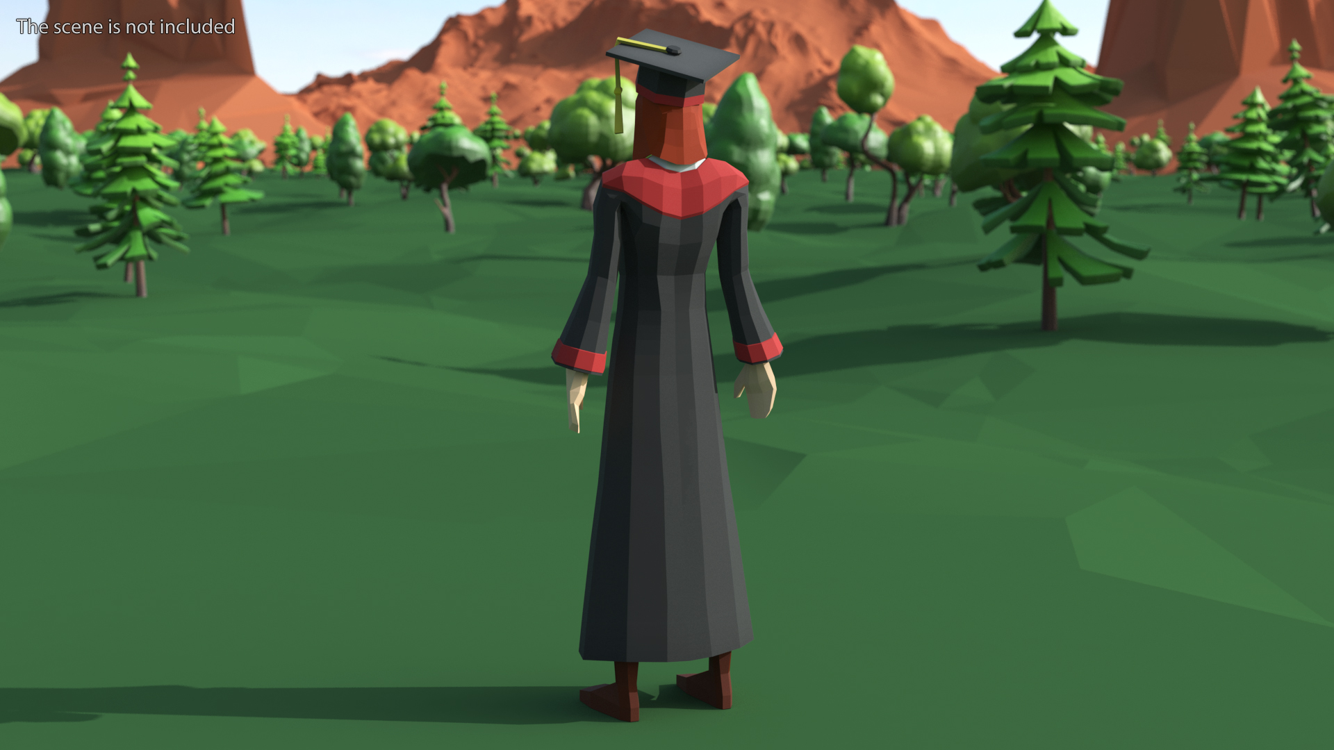 Student Low Poly Rigged for Maya 3D