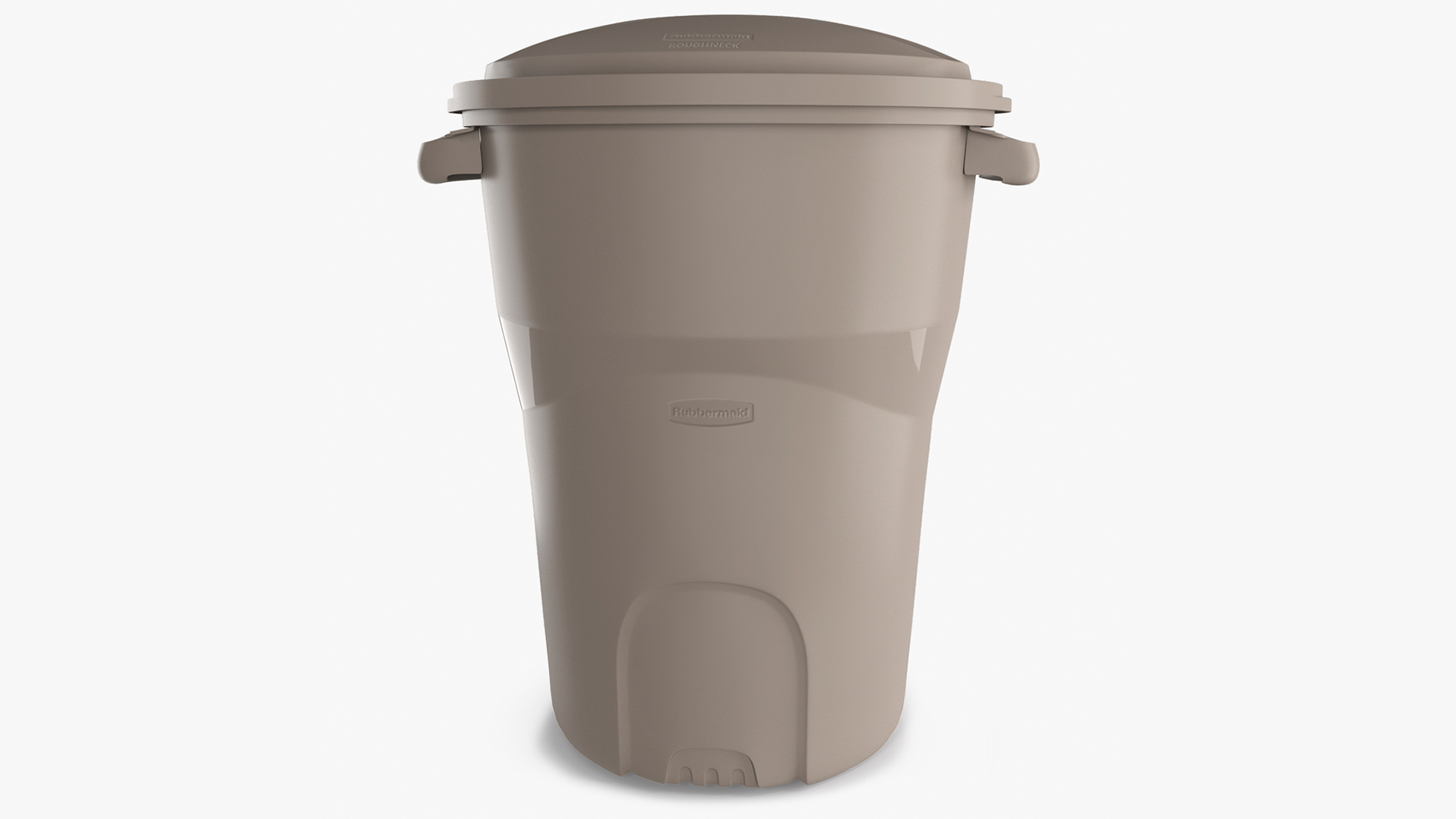 3D Round Grey Rubbermaid Trash Can