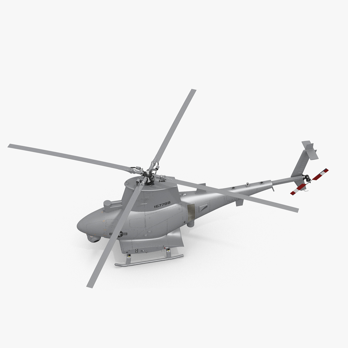 3D Northrop Grumman MQ-8 Fire Scout Rigged for Cinema 4D model