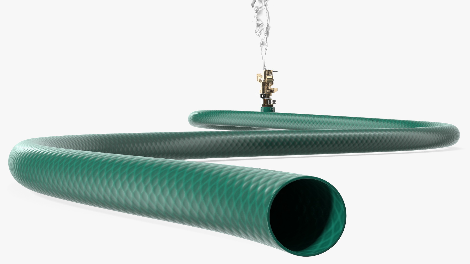 3D Impact Lawn Sprinkler with Water Spray model
