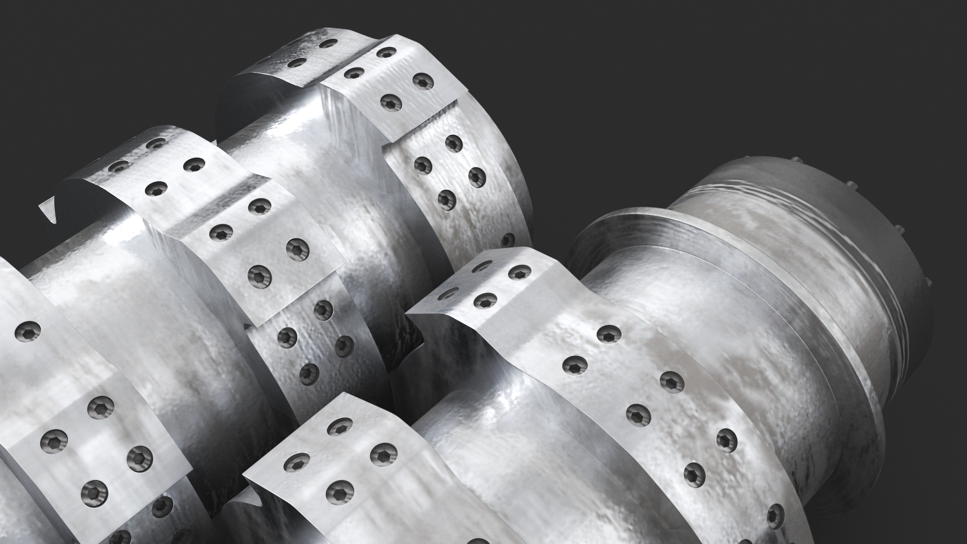 3D model Hook Shredder Knives