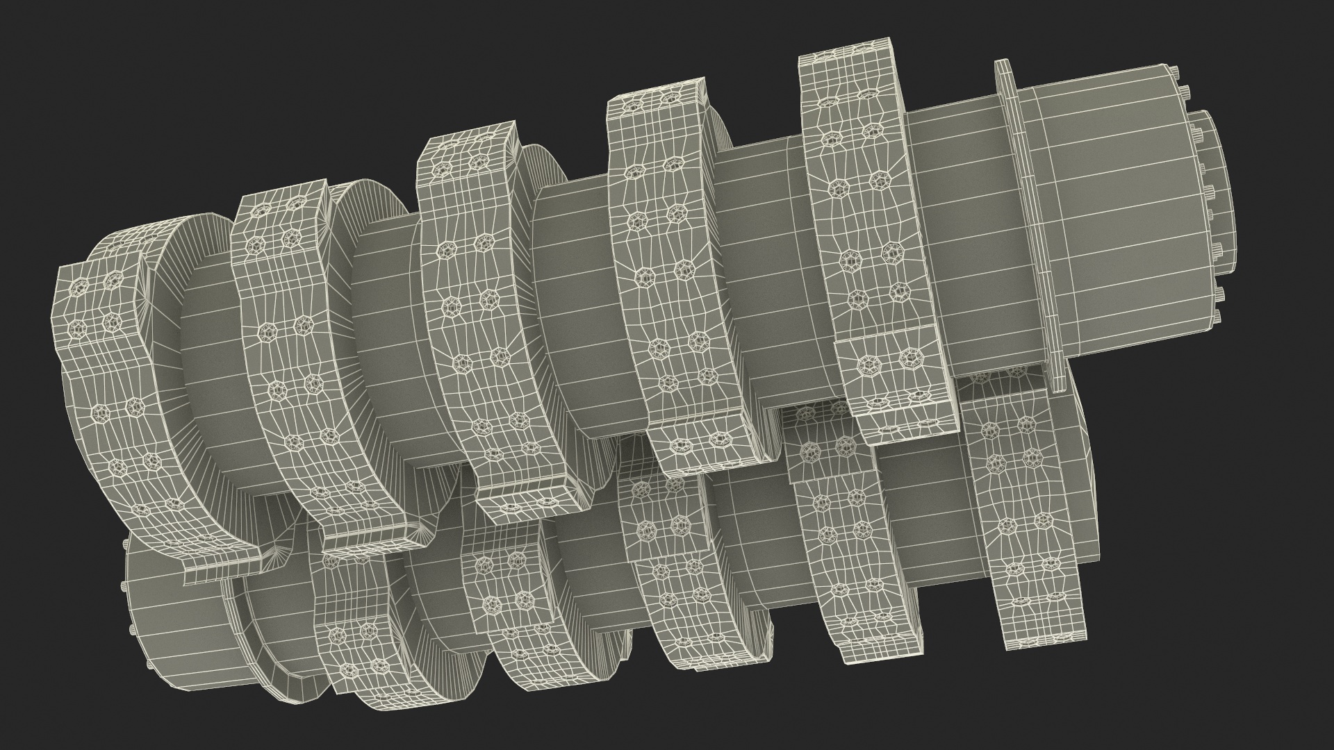 3D model Hook Shredder Knives