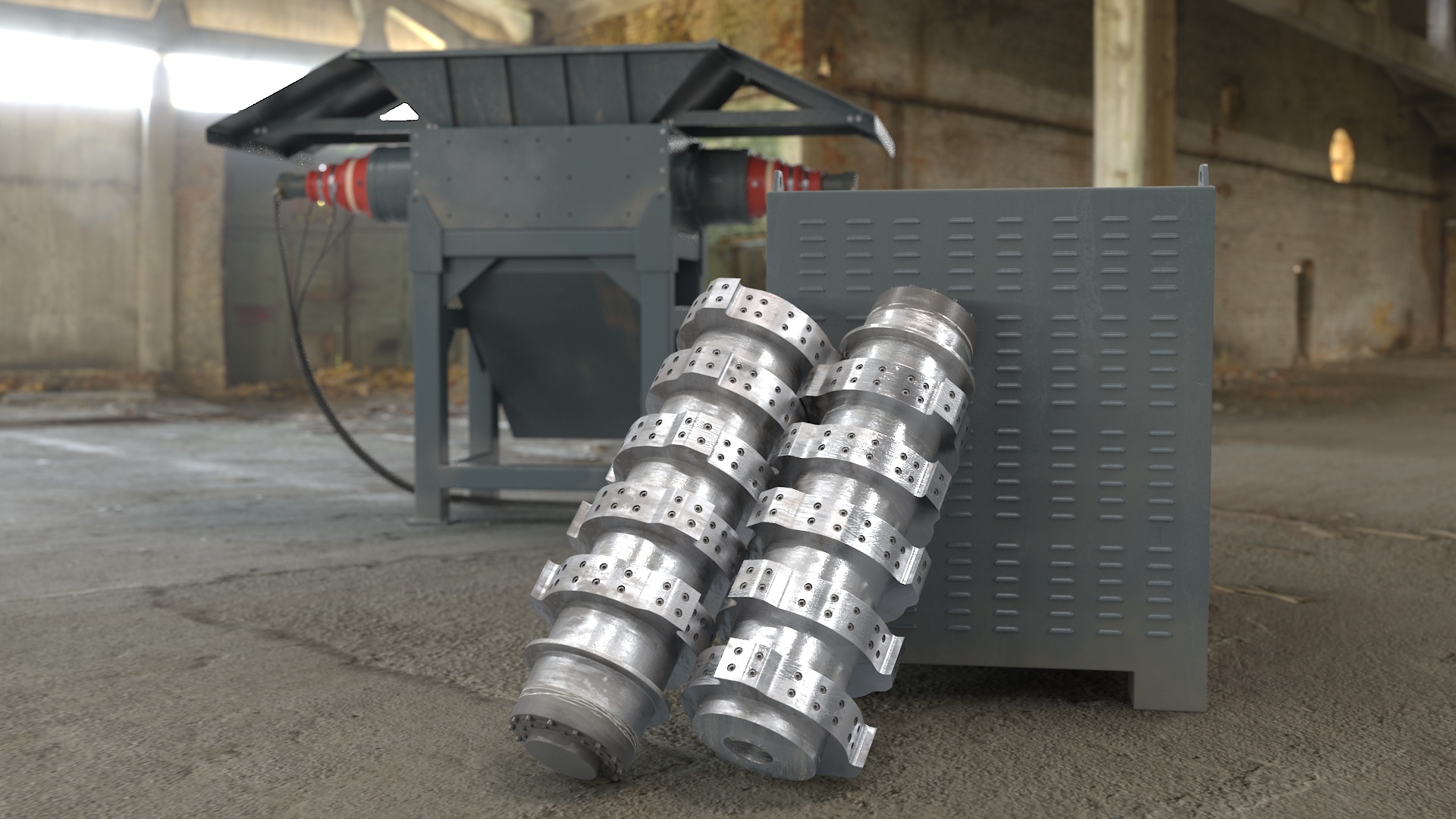 3D model Hook Shredder Knives