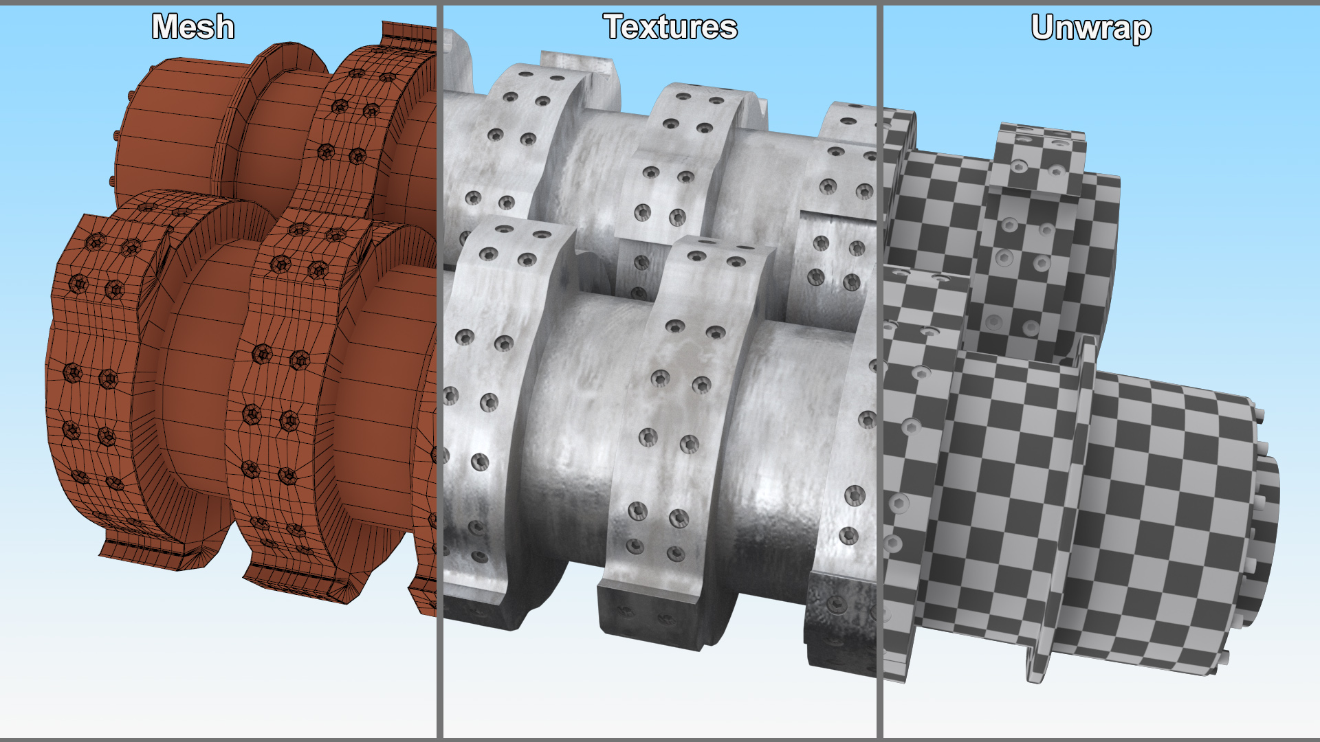 3D model Hook Shredder Knives