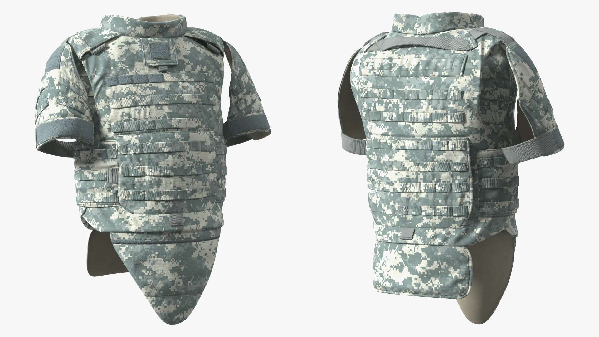 3D FPV Drone Operator in Digital Camouflage with Remote Control in Hands Fur model