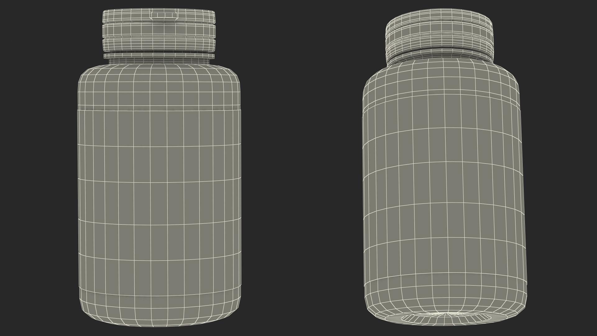 3D Brain Elevate 120 Vcaps Container model
