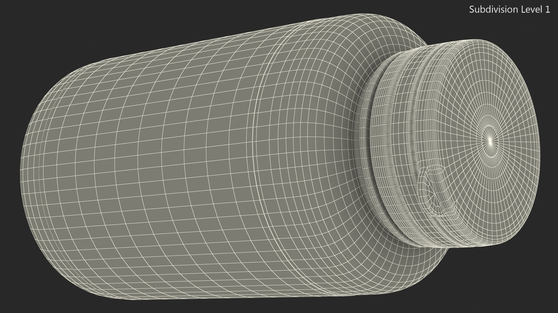 3D Brain Elevate 120 Vcaps Container model