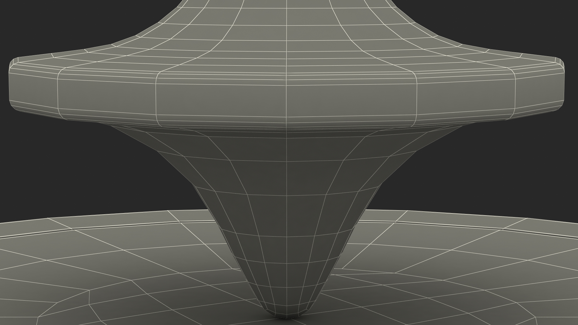 ForeverSpin Gold Spinning Top with Base 3D model