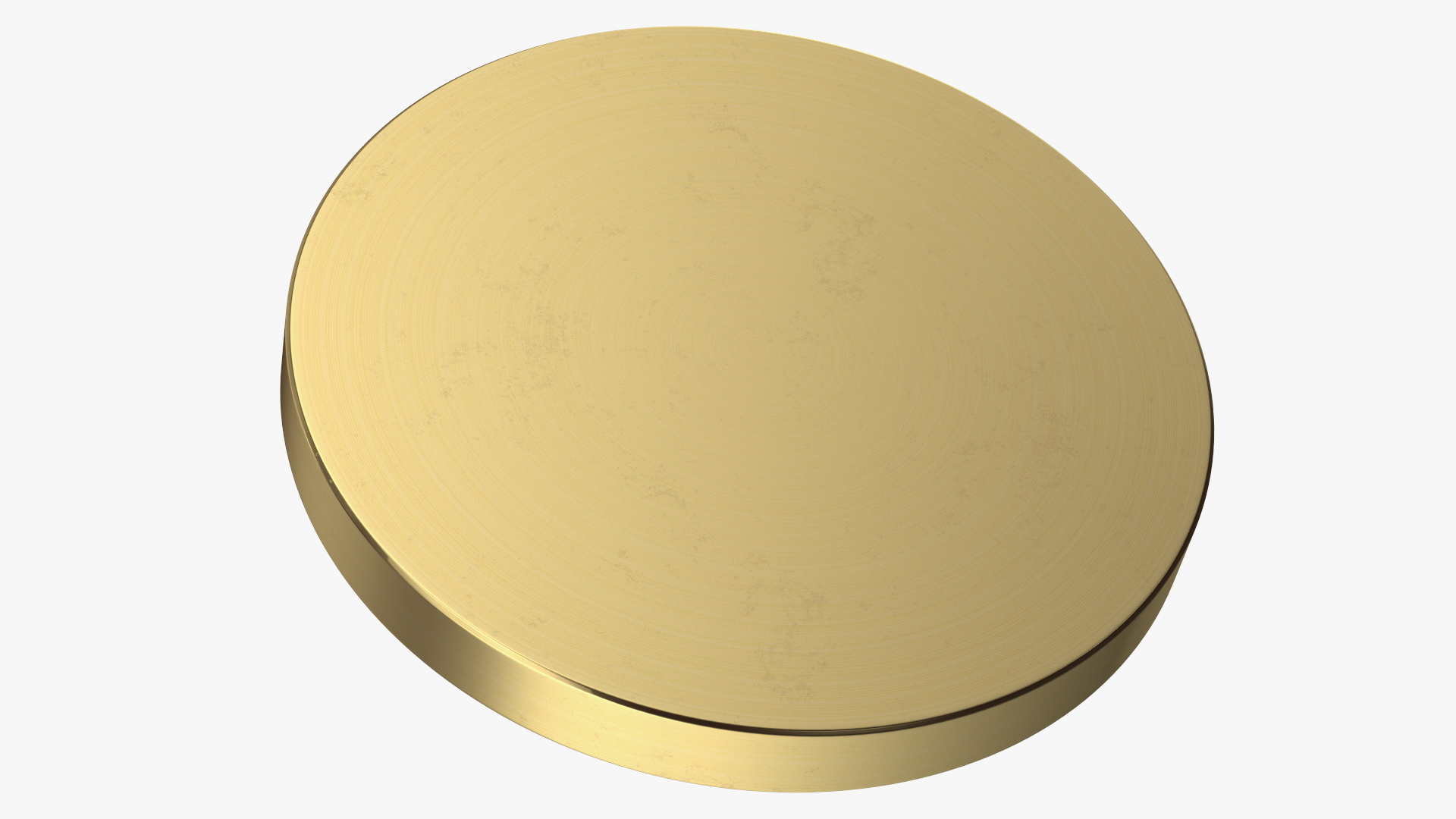 ForeverSpin Gold Spinning Top with Base 3D model