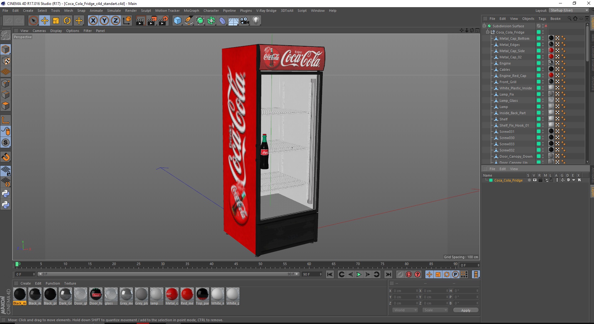 3D Coca Cola Fridge