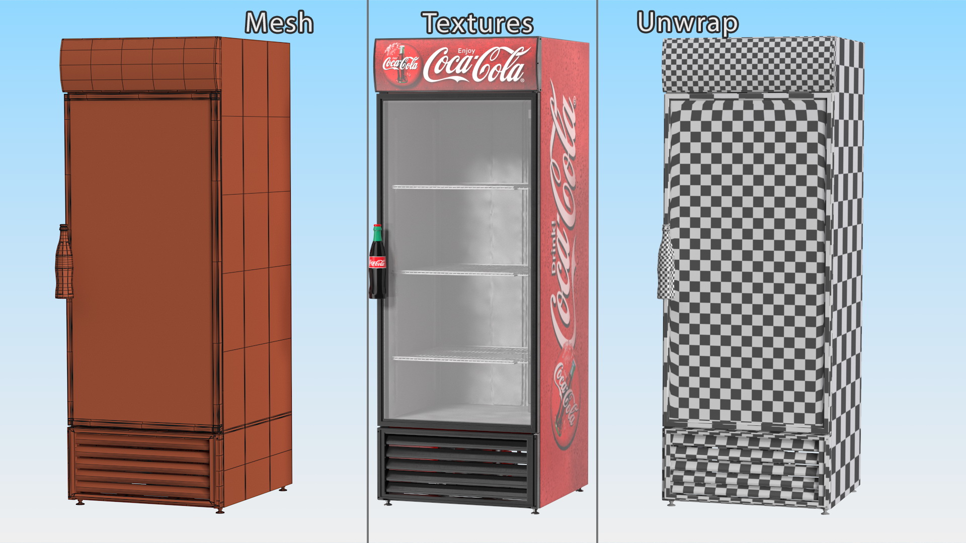 3D Coca Cola Fridge