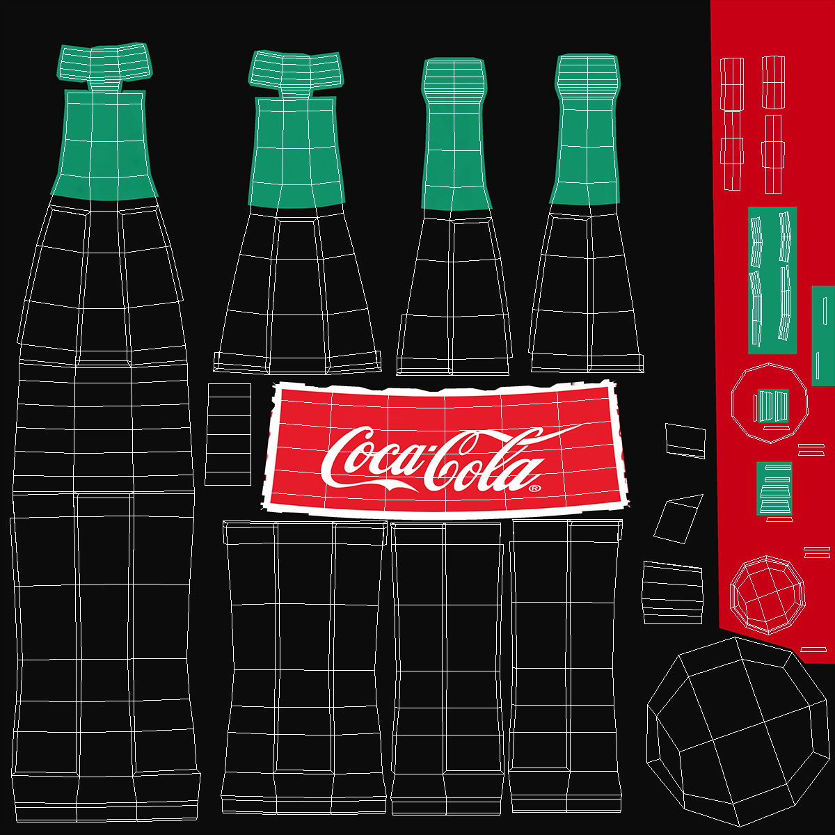 3D Coca Cola Fridge
