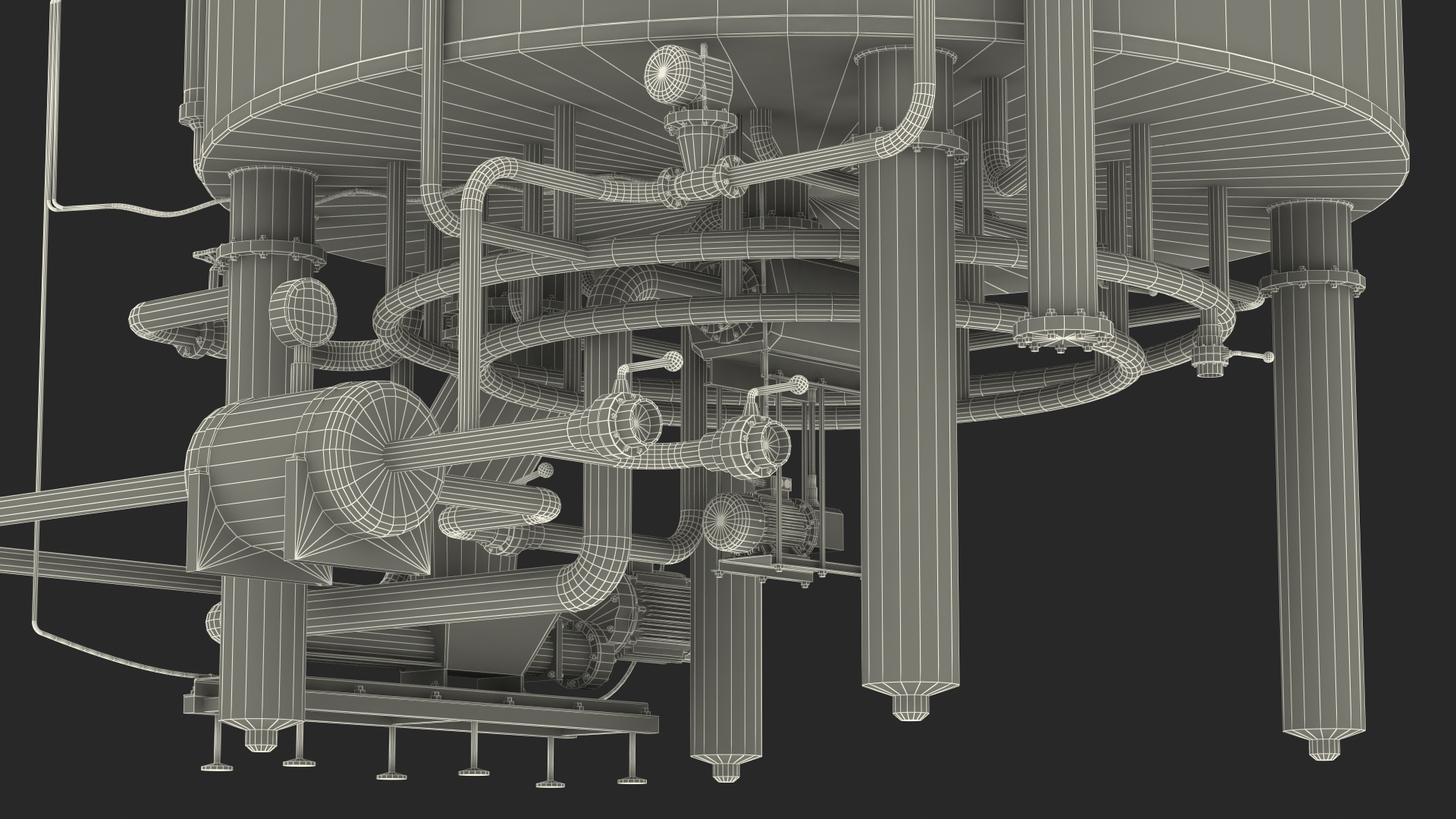 Whisky Distillation Equipment 3D model