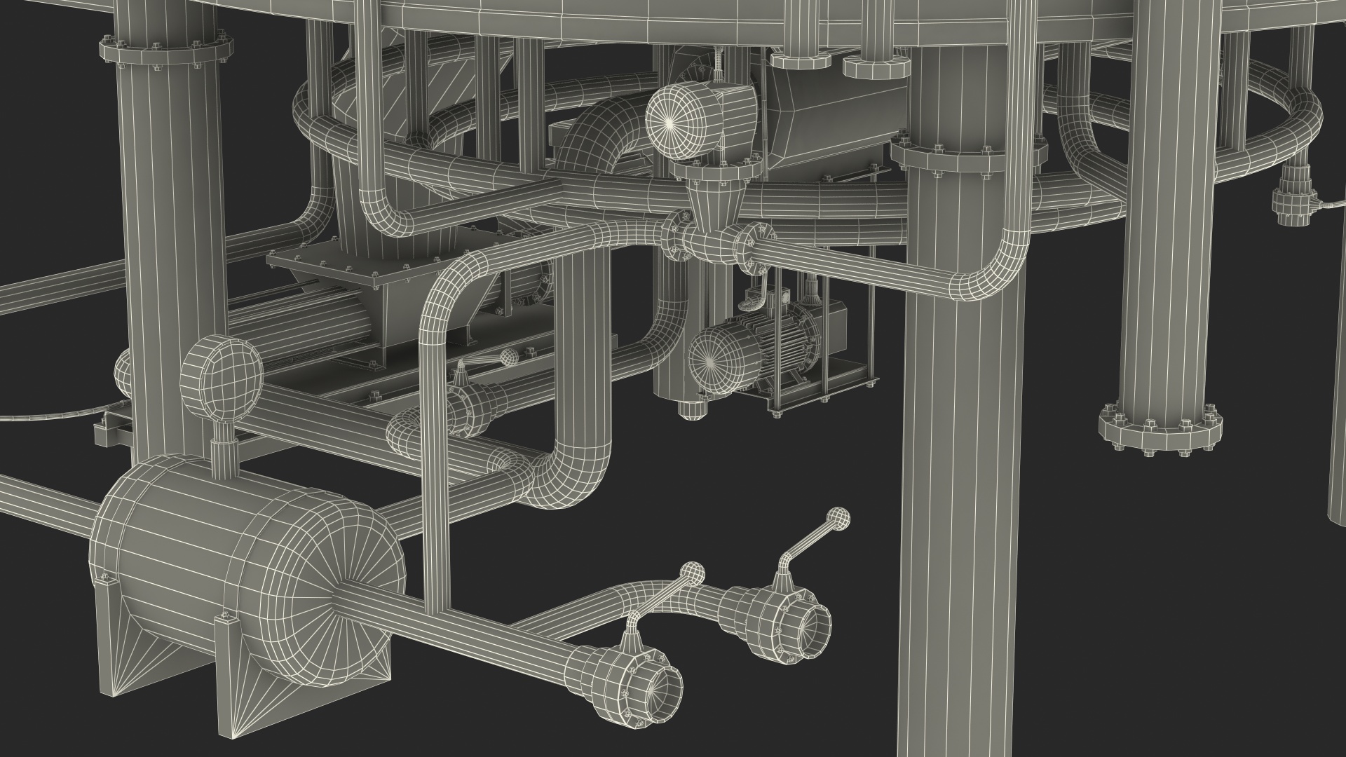 Whisky Distillation Equipment 3D model