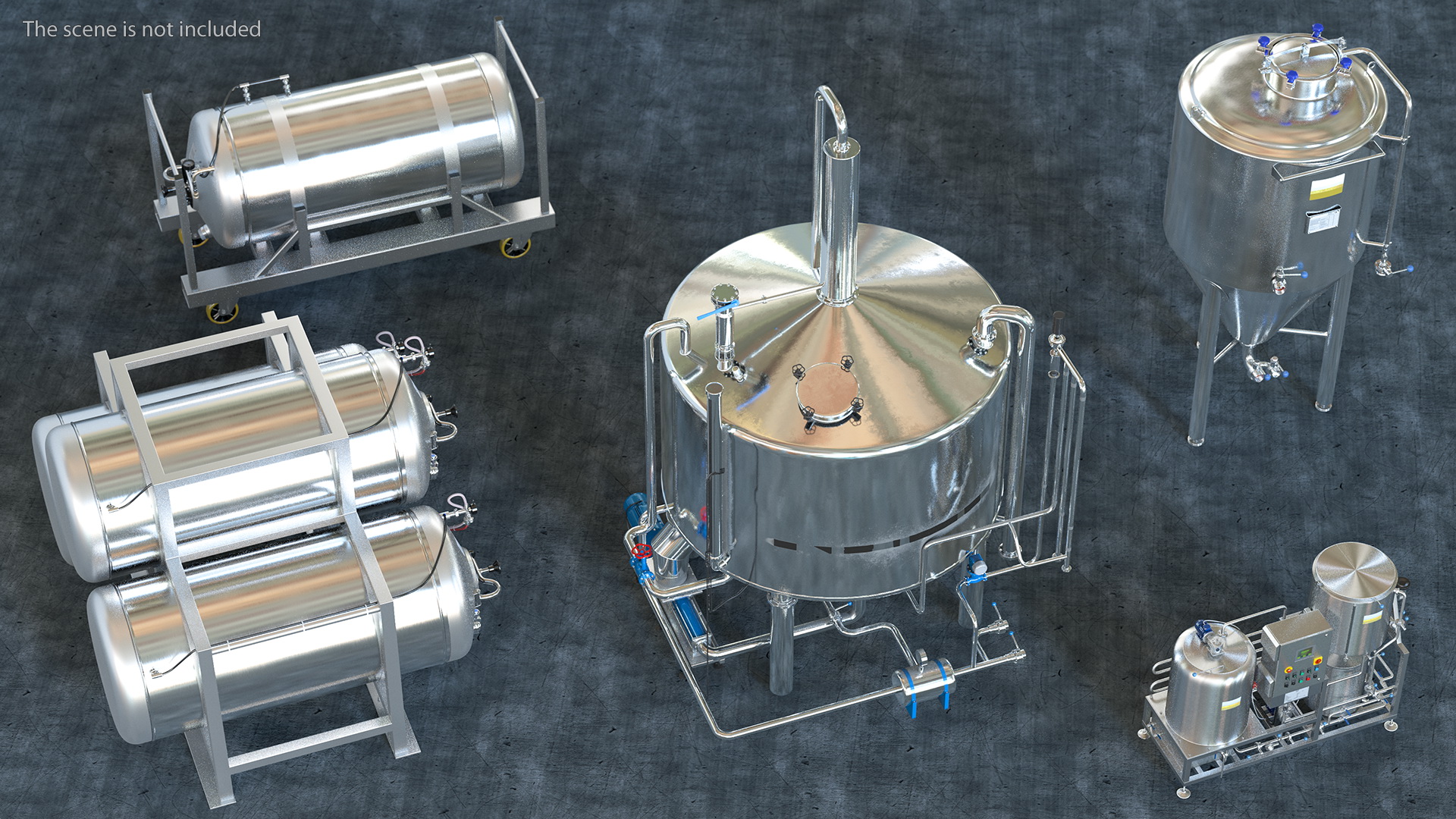Whisky Distillation Equipment 3D model