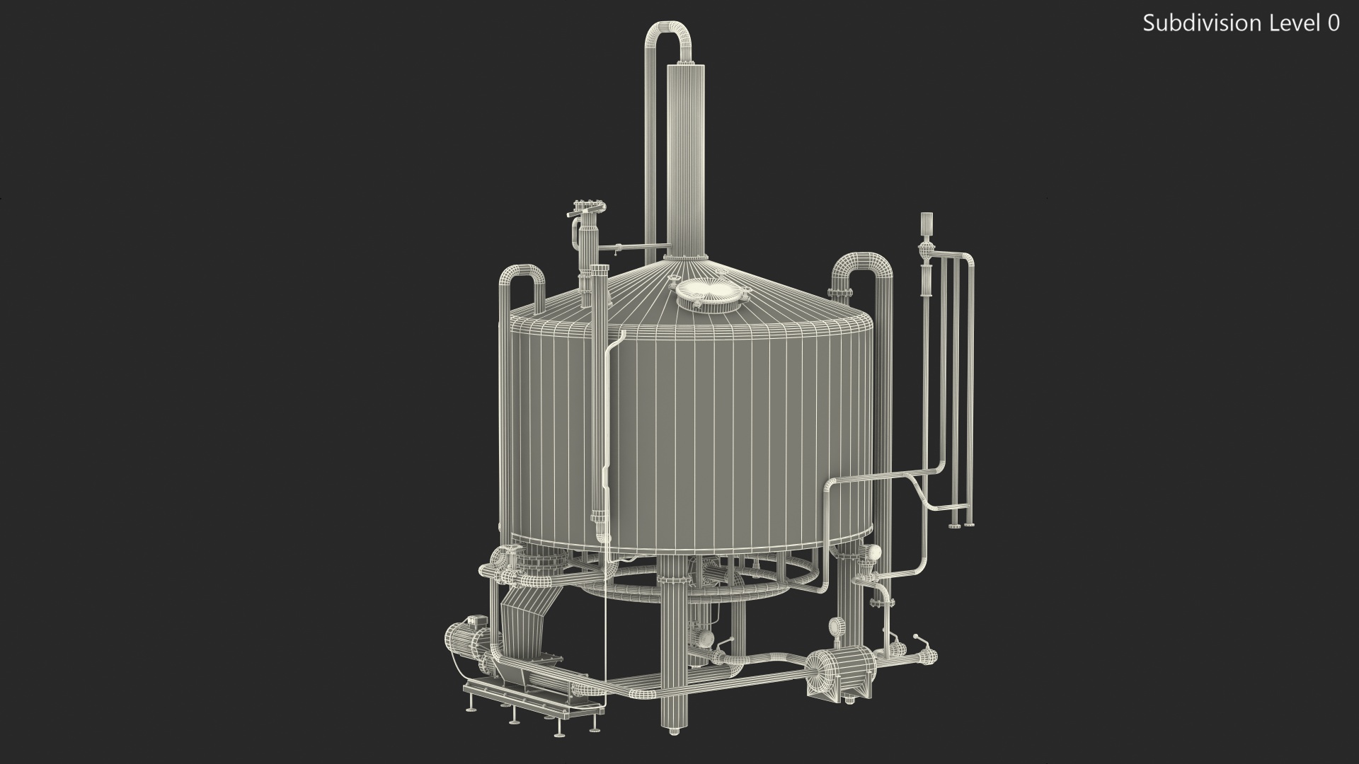 Whisky Distillation Equipment 3D model