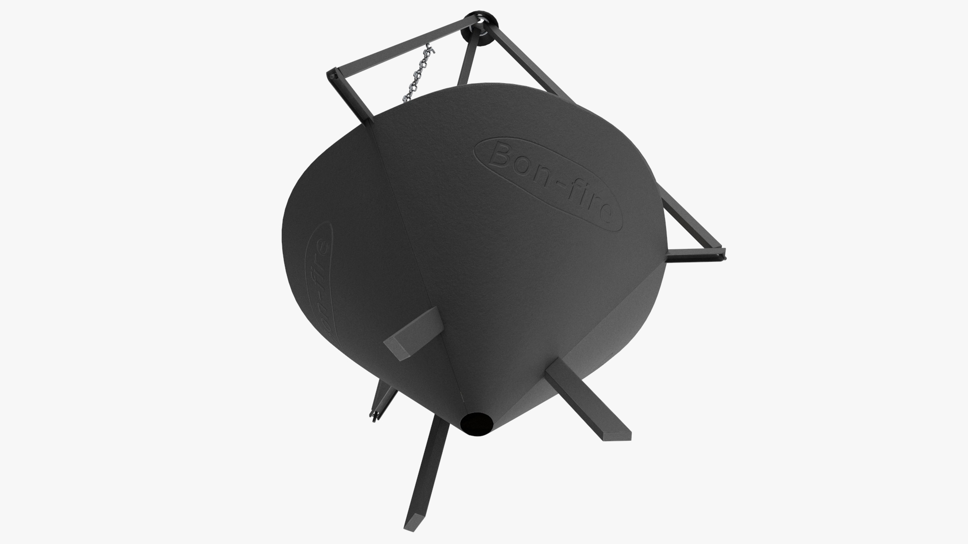 3D Cone Shaped Fire Pit with Grill