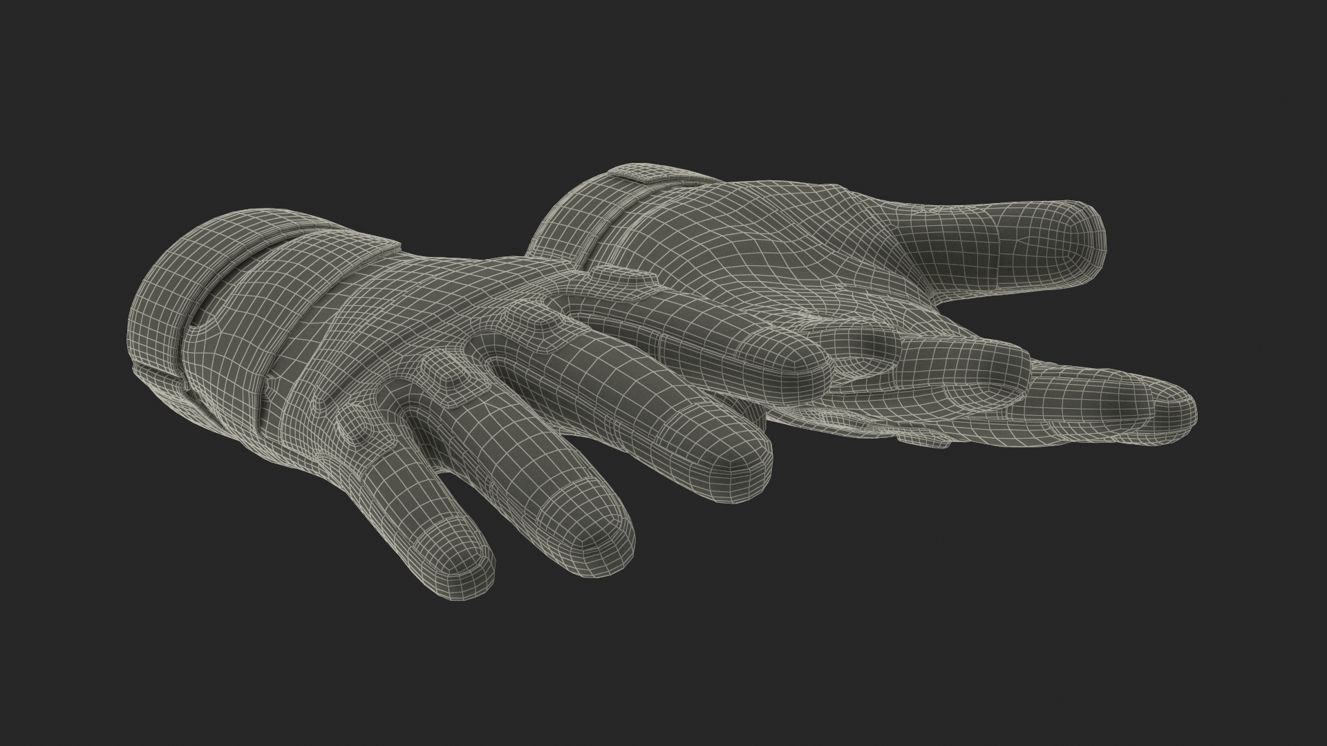 Tactical Military Gloves 3D model