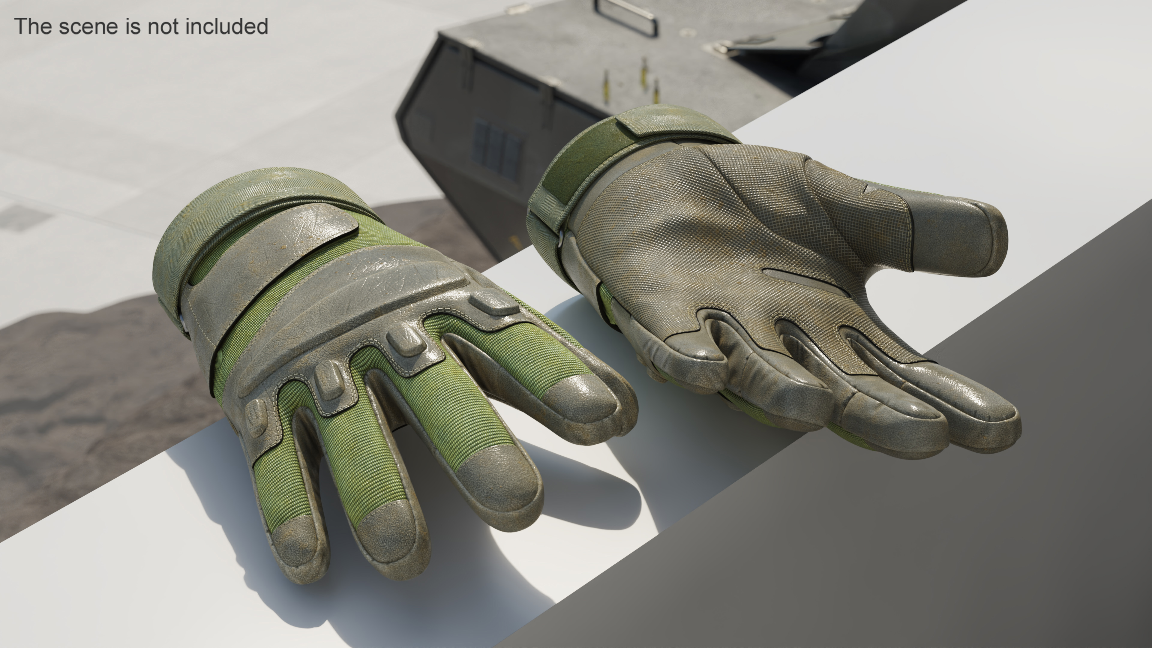 Tactical Military Gloves 3D model