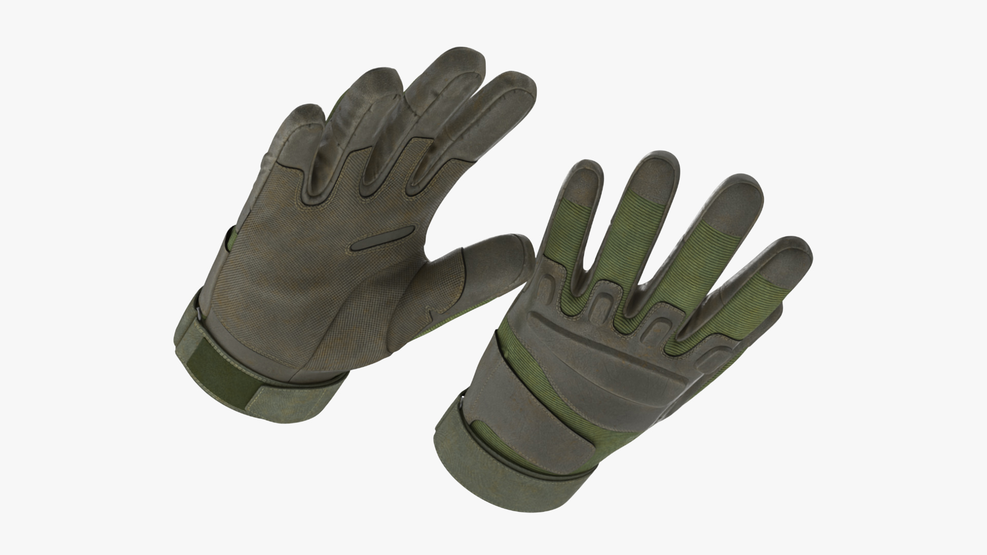 Tactical Military Gloves 3D model